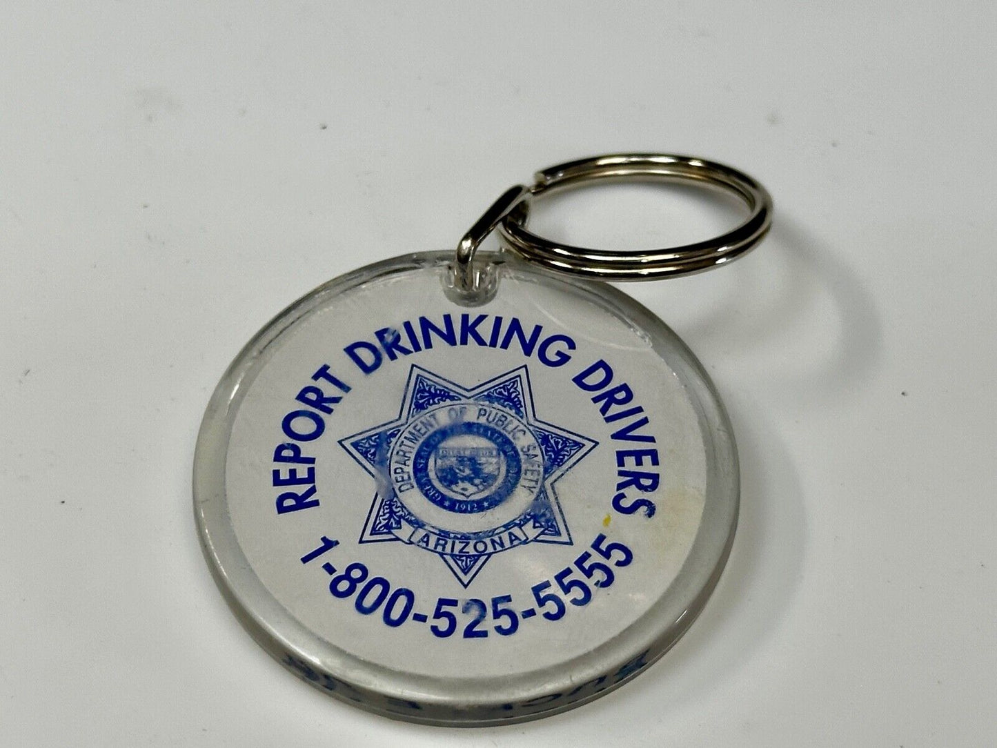 Arizona Department Of Public Safety Keychain - Drive The Speed Limit