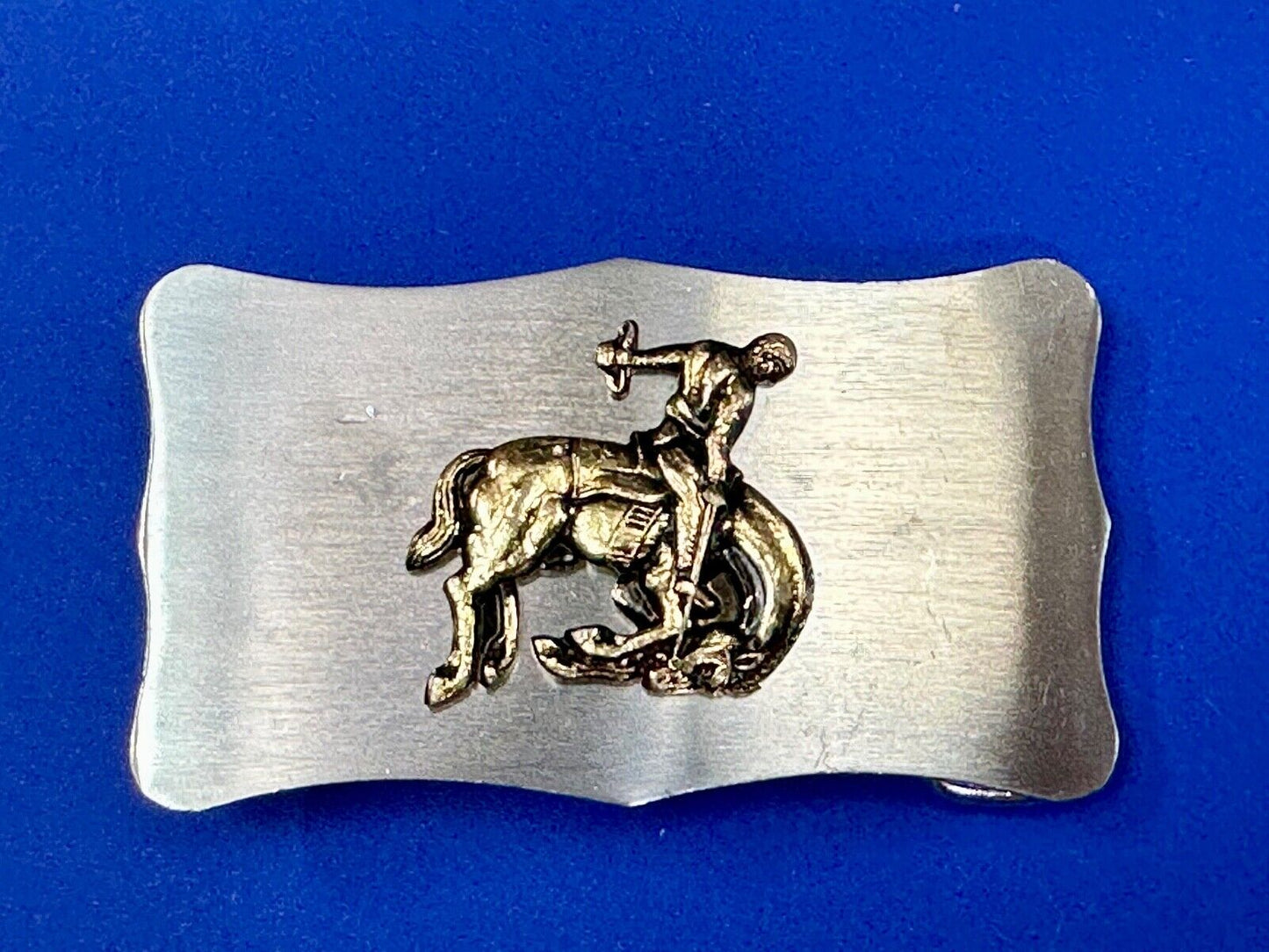 Vintage Cowboy Saddle Bronc western belt buckle Made in Japan