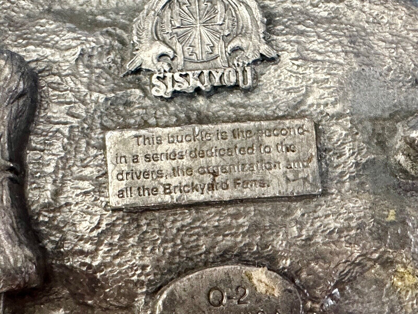 vintage Indianapolis brickyard 400 1996 Commemorative Q2 Siskiyou belt buckle