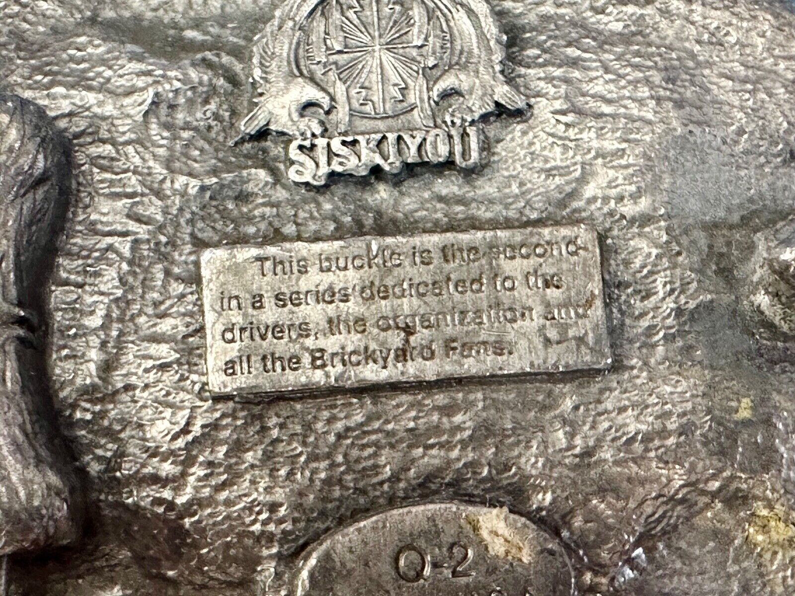 vintage Indianapolis brickyard 400 1996 Commemorative Q2 Siskiyou belt buckle