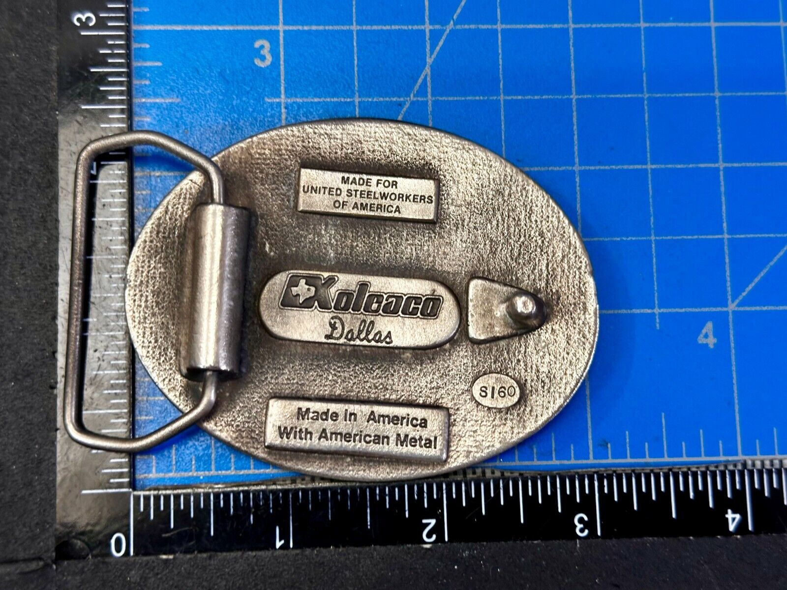 United Steel Workers of America Union Made AFL CIO Belt Buckle Koleaco S160