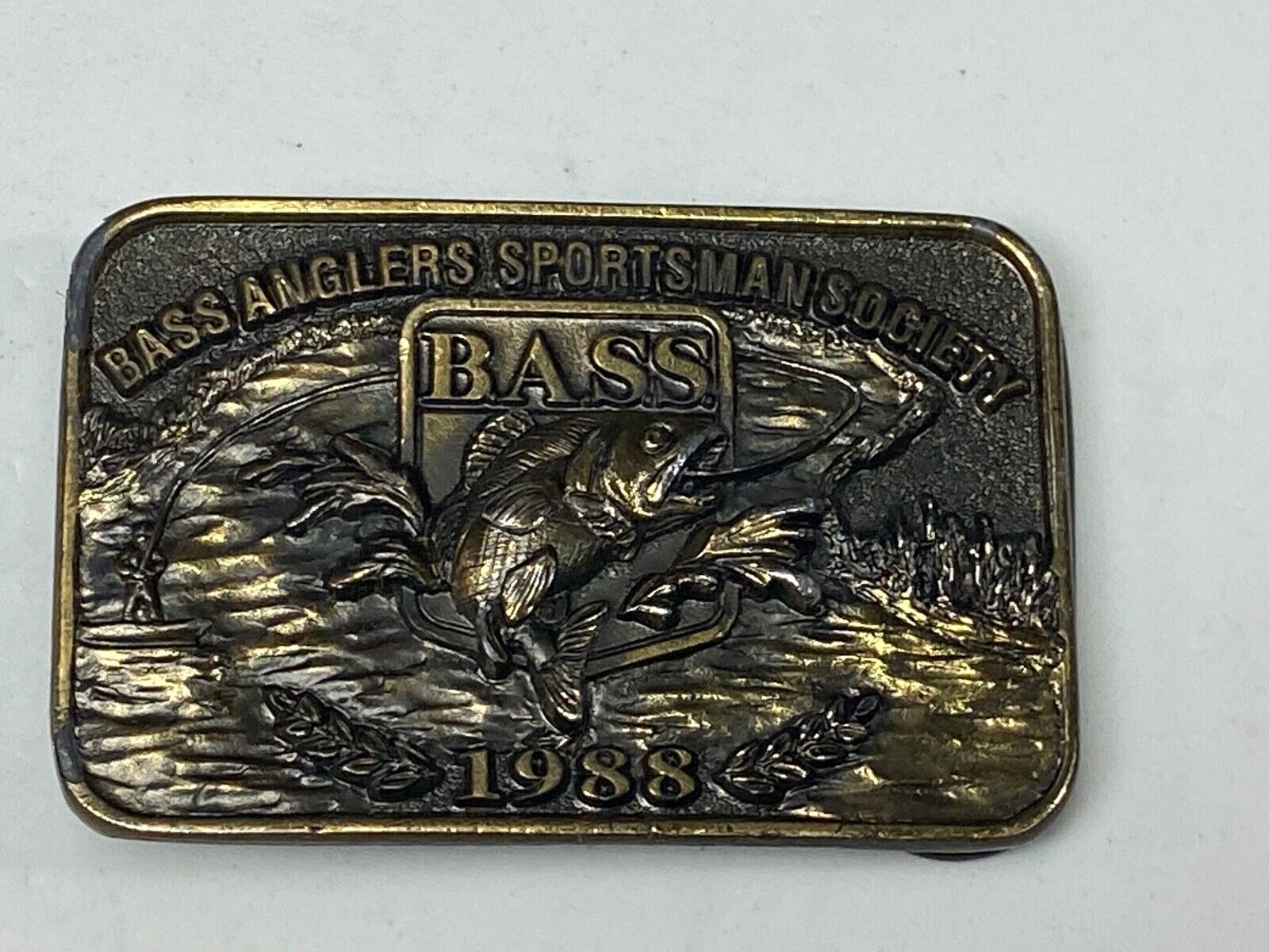 1988 Bass Anglers Sportsman Society Limited  Great American Belt Buckle