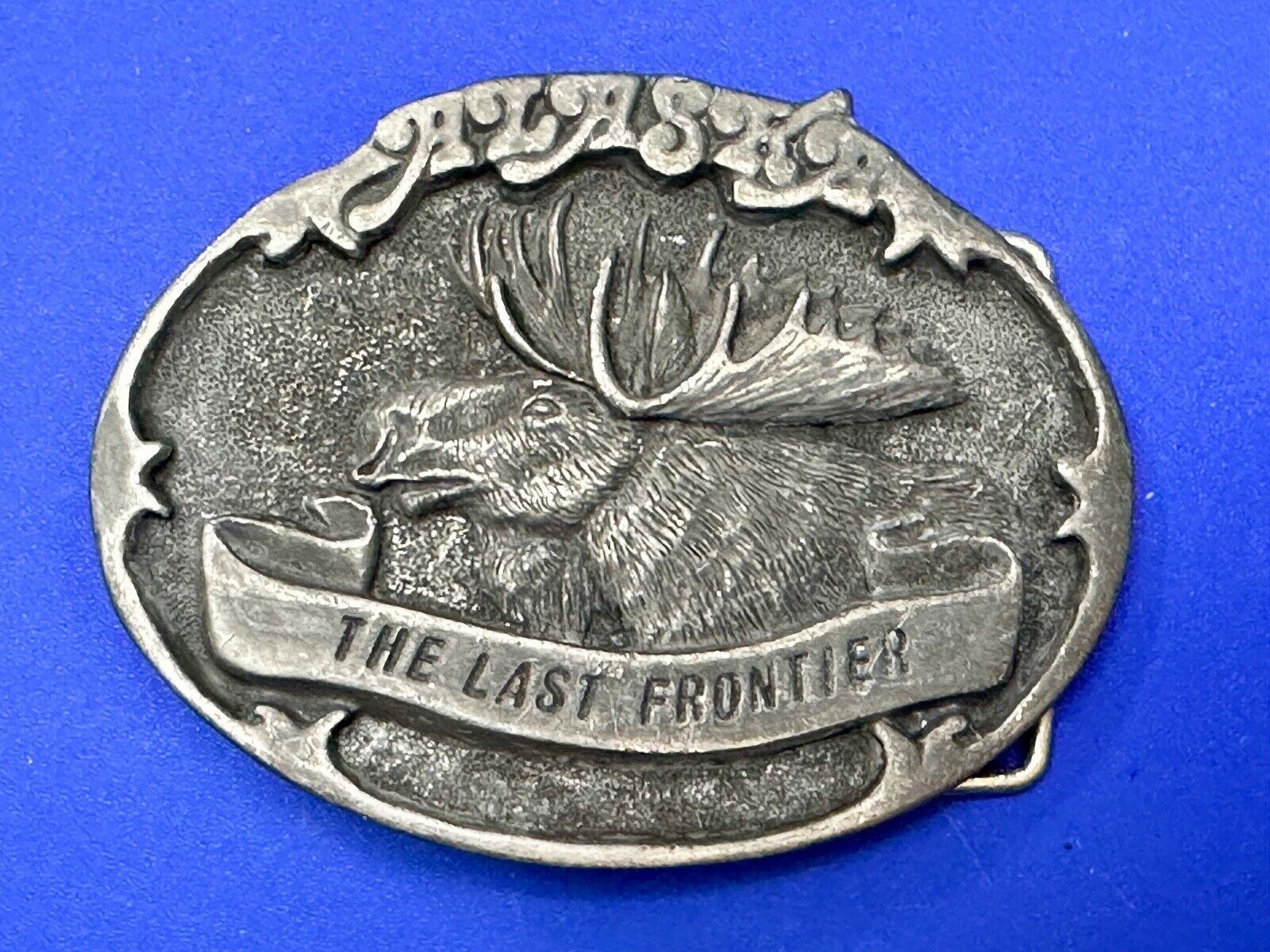 Alaska State - The Last Frontier Vintage Belt Buckle by AK Frontier Arts INC