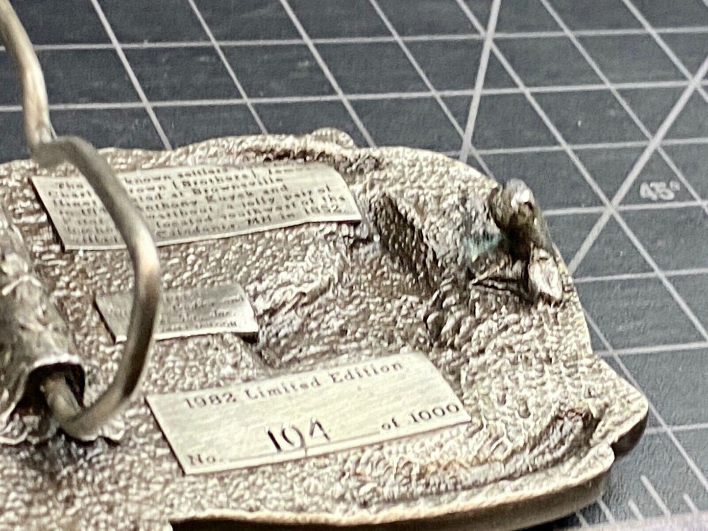 Vintage 1982 - Founder’s Days Caledonia MN belt buckle by Siskiyou