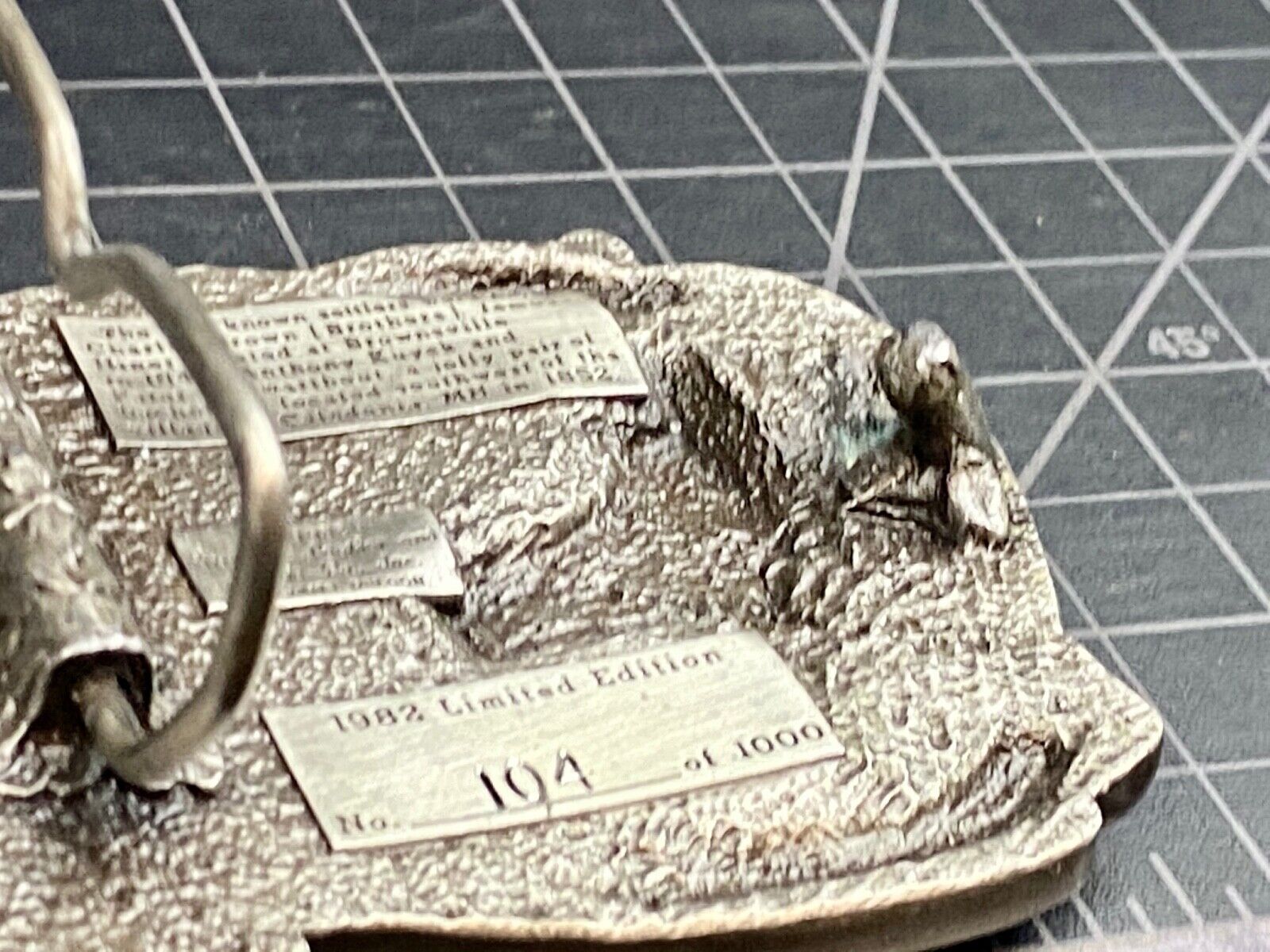Vintage 1982 - Founder’s Days Caledonia MN belt buckle by Siskiyou