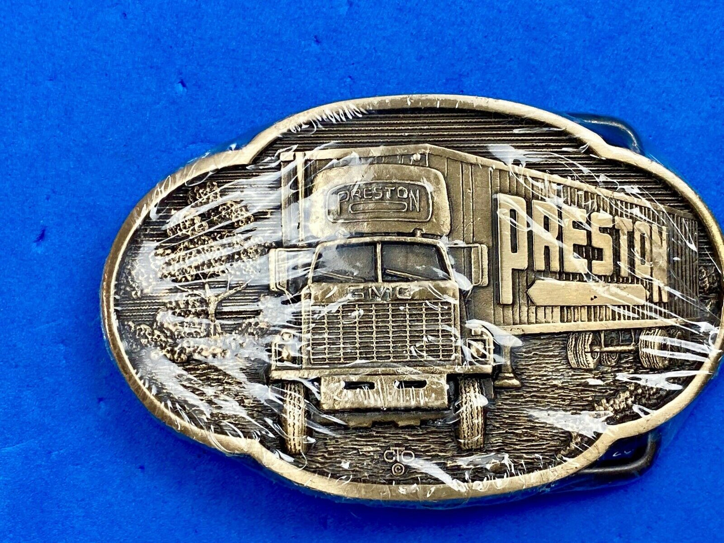 Vintage 1980’s Preston Semi drivers - BELT BUCKLE by O.C.Tanner