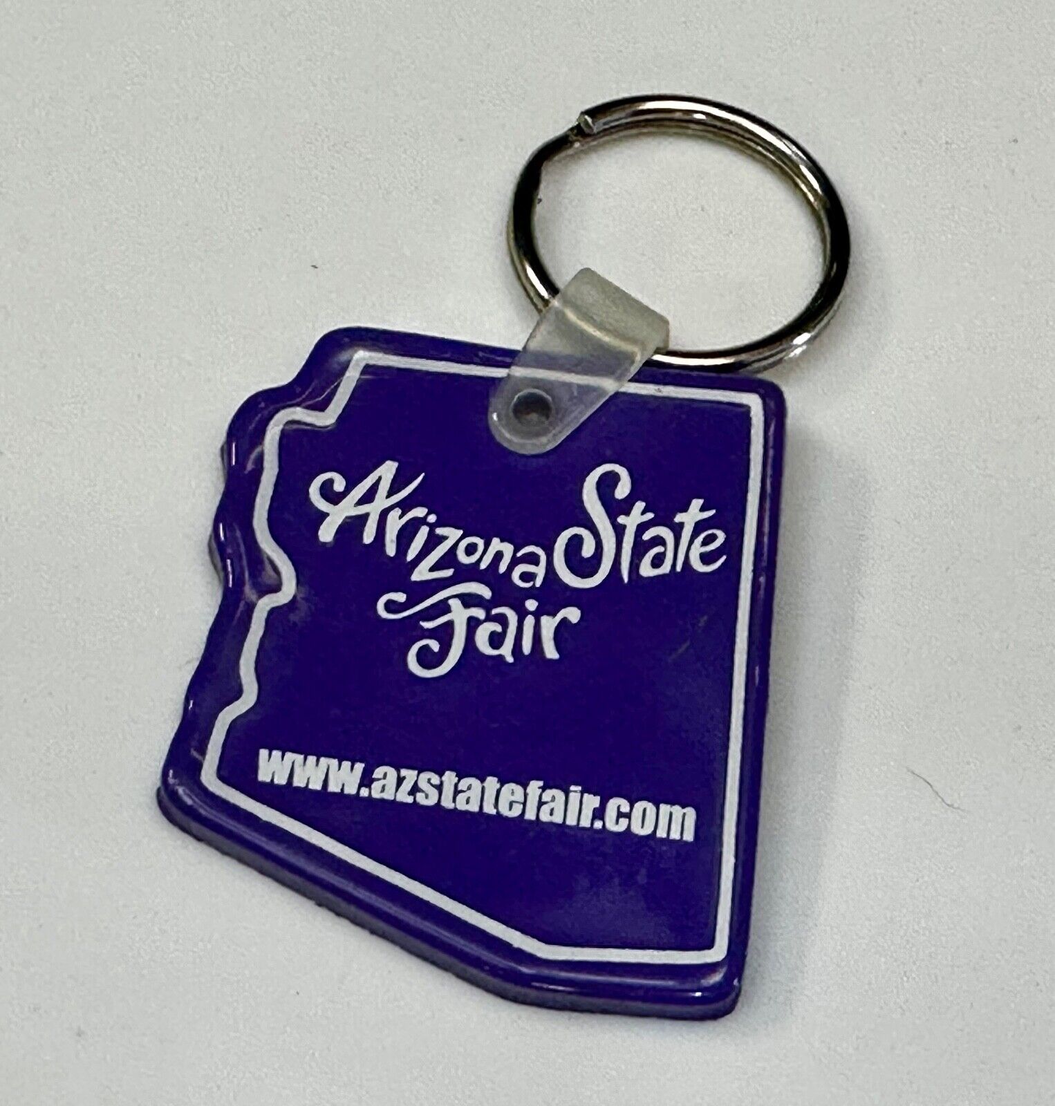 Arizona State Fair Purple Souvenir Keychain Key Ring Chain