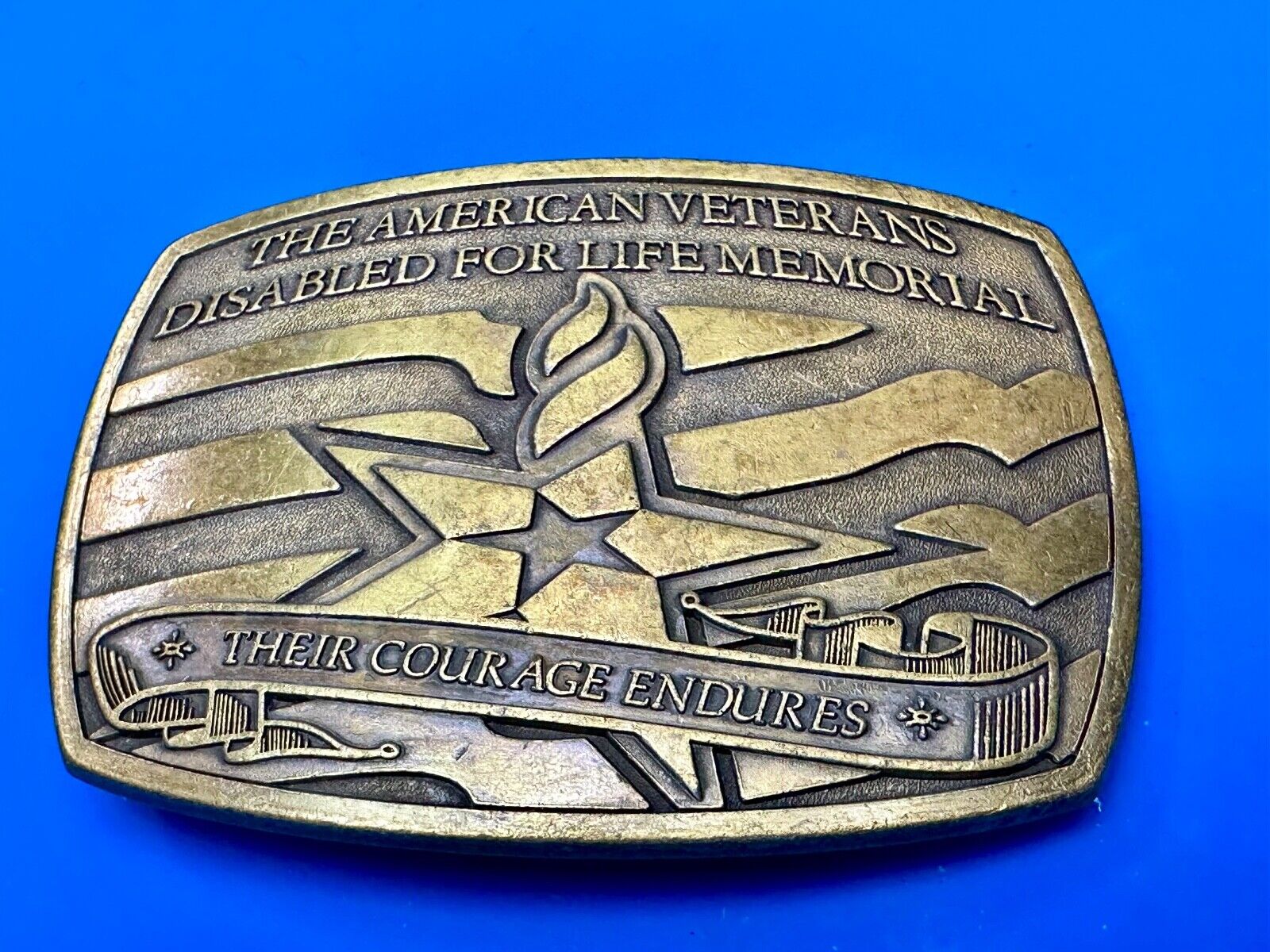American Veterans Disabled for life Memorial Commemorative 2006 Belt Buckle