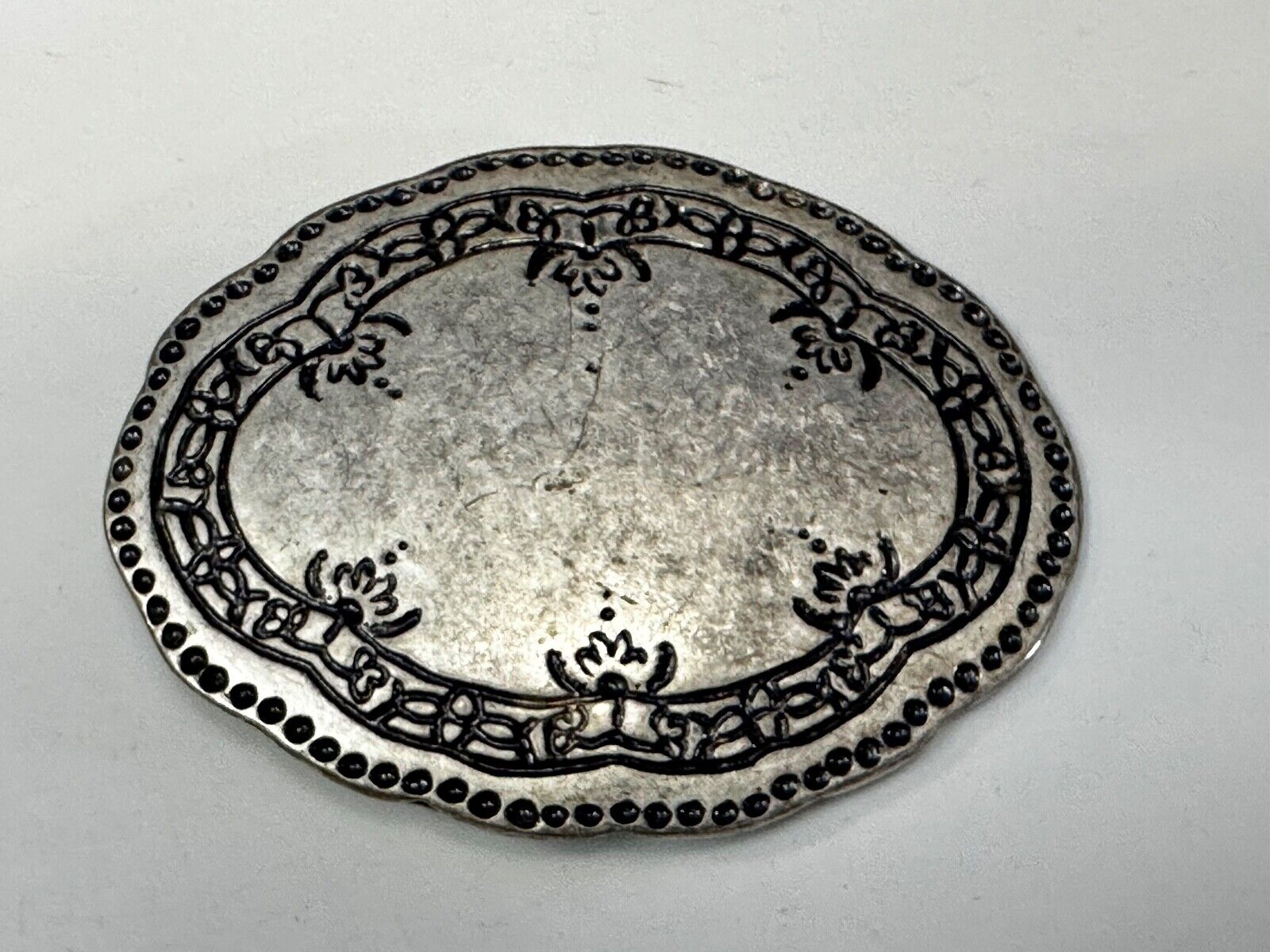 Badichi Replacement Silver Color Western Oval Belt Buckle
