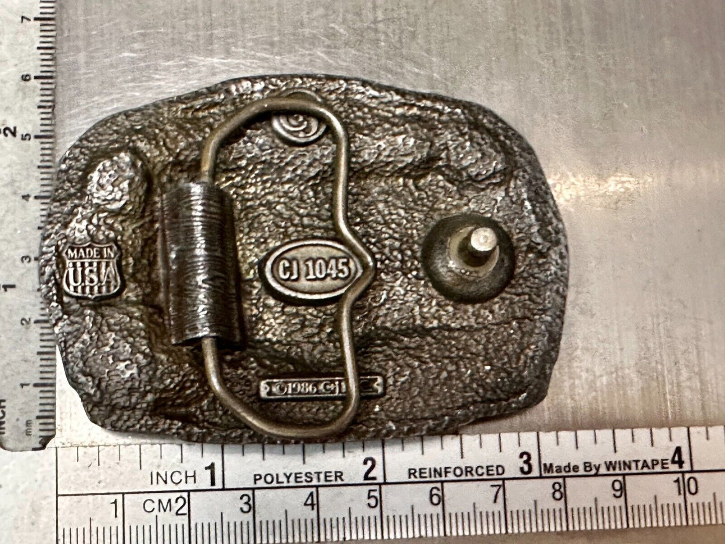Train Rail Road Durango & Silverton Narrow Gauge C+J Vintage 1980s  Belt Buckle