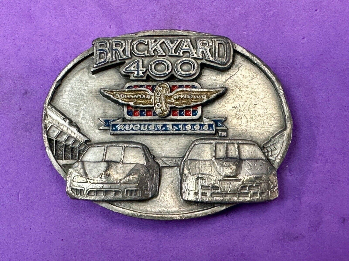vintage Indianapolis brickyard 400 1996 Commemorative Q2 Siskiyou belt buckle