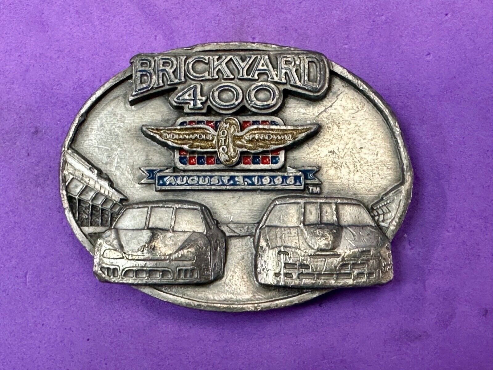 vintage Indianapolis brickyard 400 1996 Commemorative Q2 Siskiyou belt buckle