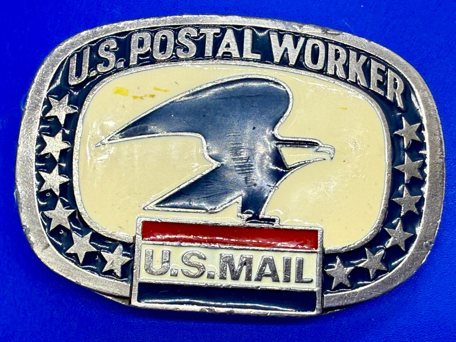 U.S. Postal Worker Service U.S Mail Vintage Buckle Bakery Belt Buckle