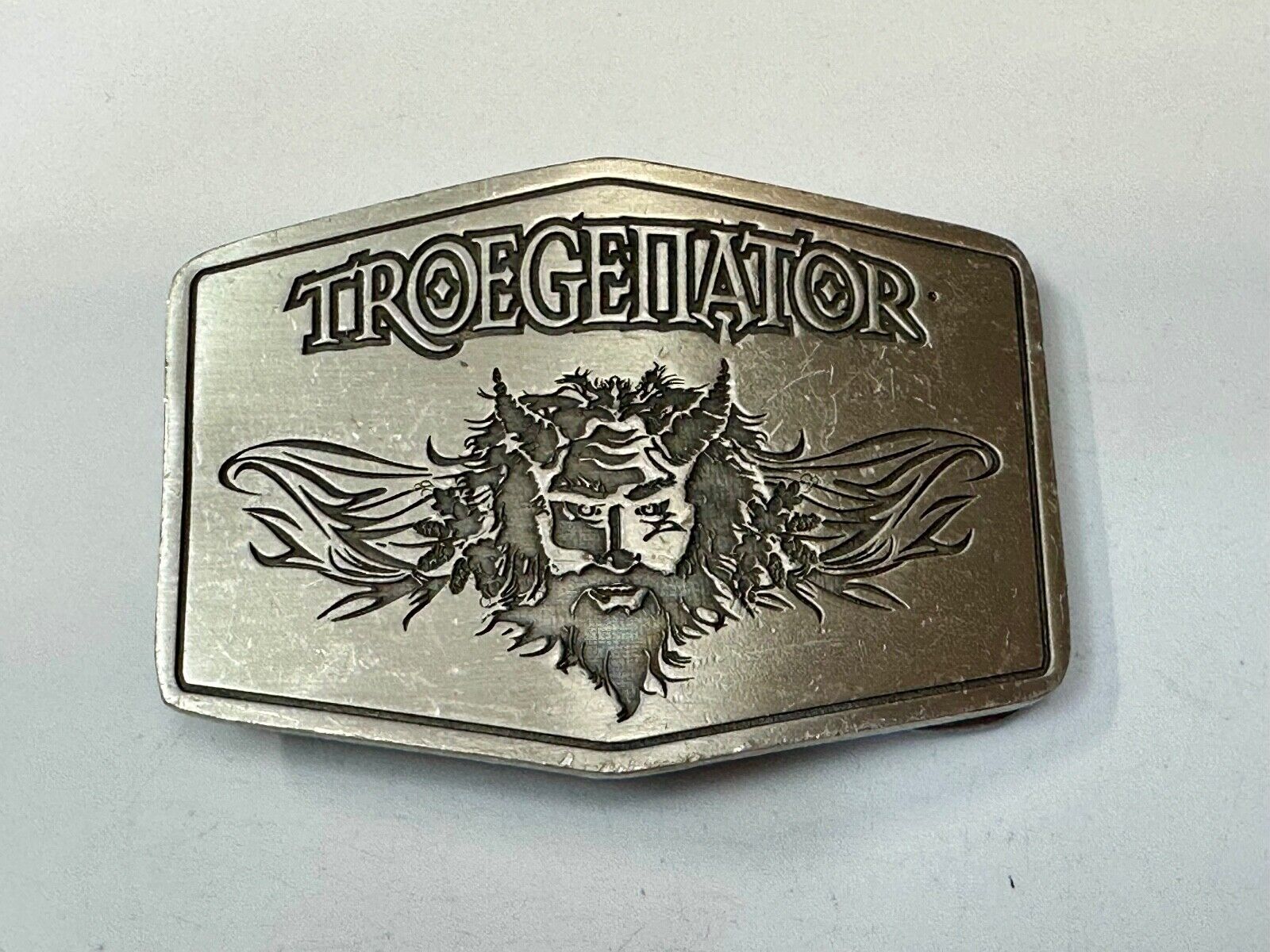 Troegenator Tröegs Brewing Company Silver Tone Vintage Belt Buckle