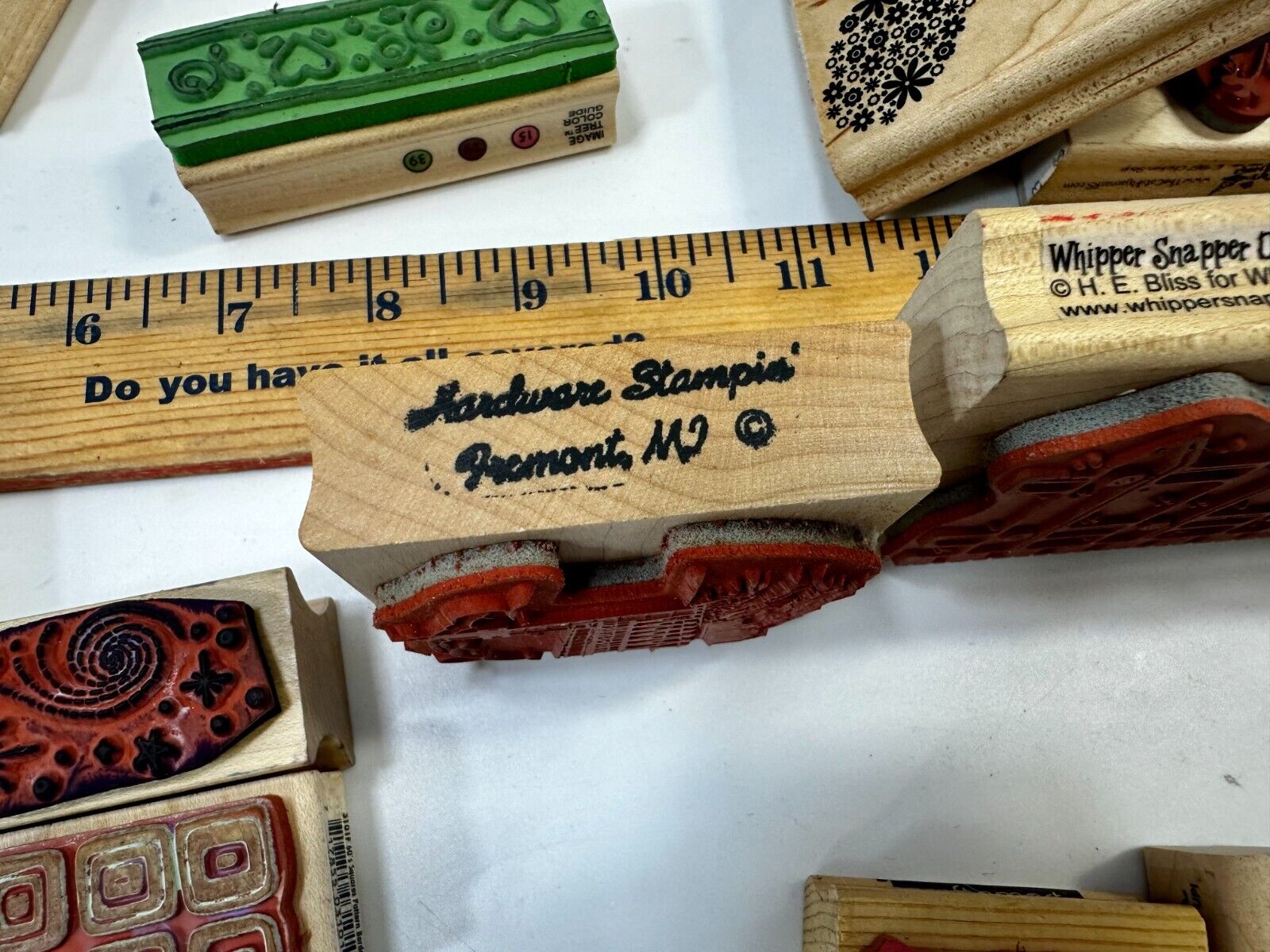 6.5 Pounds of Rubber Stamps HUGE LOT - Mostly NEW! Scrapbook Teachers SCORE!