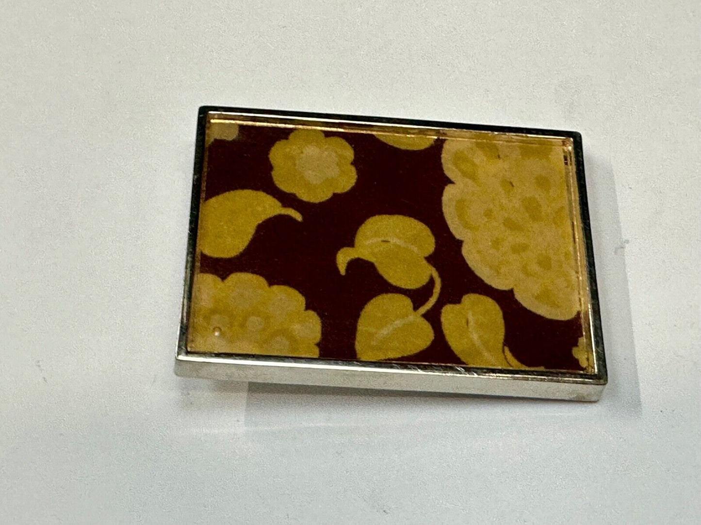 Abstract Fall Leaf Theme, What I call Wallpaper pattern Vintage Belt Buckle