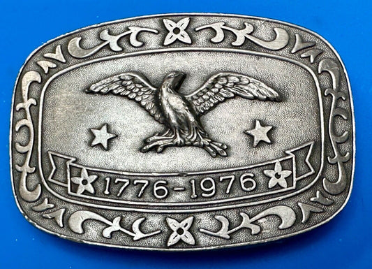 Bicentennial Eagle Patriotic USA America 70's Vintage belt buckle by Celebrity