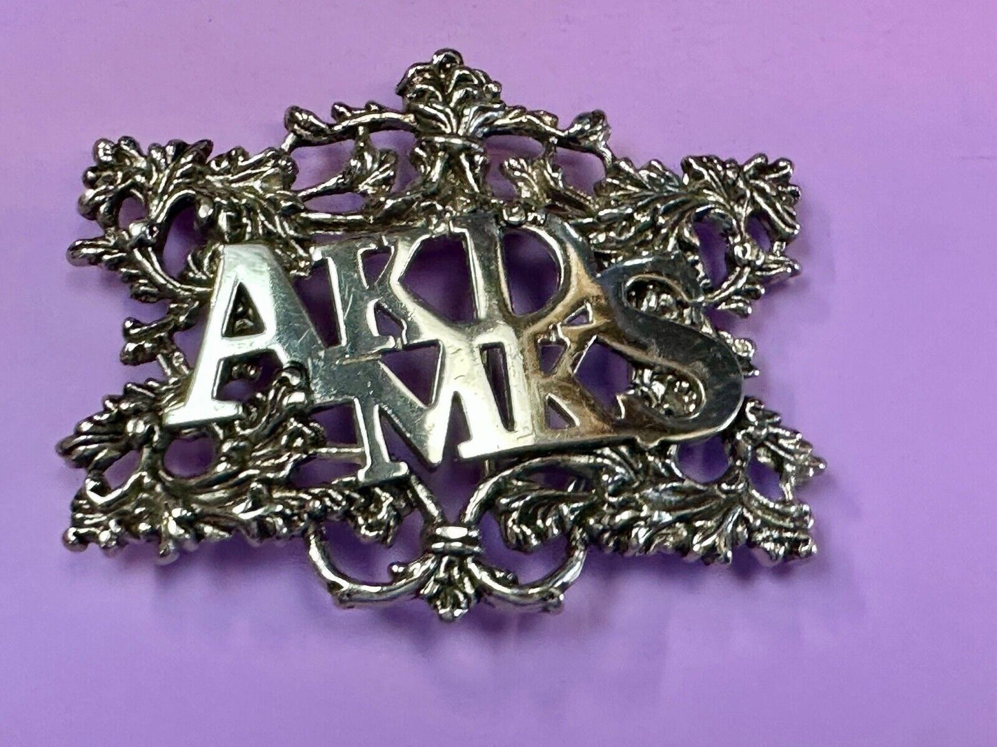 AKDMKS Large Hip Hop Y2K Streetwear Silver Color Ornate see through Belt Buckle