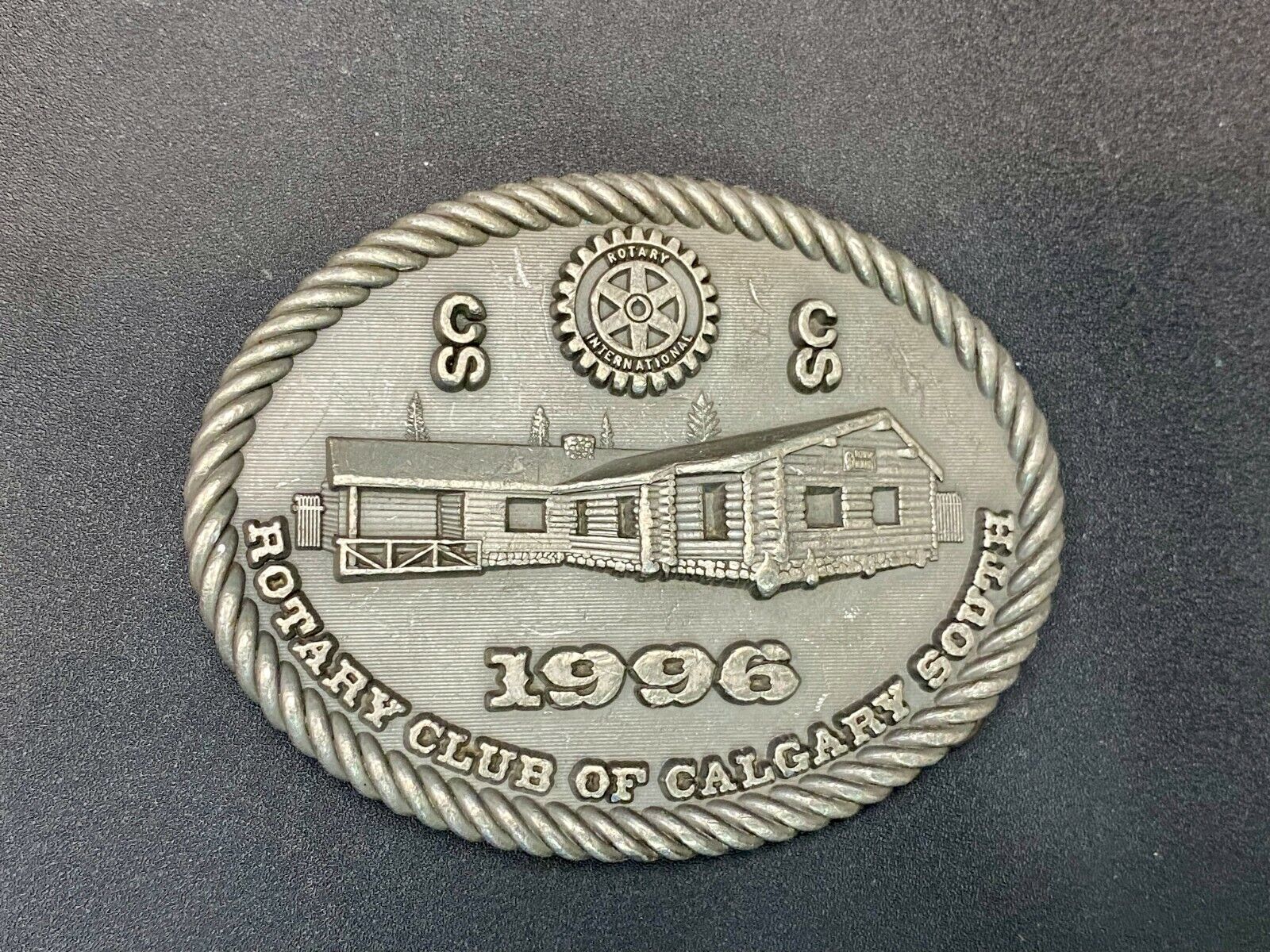 1996  Rotary Club Of Calgary South Vintage 1996 Belt Buckle