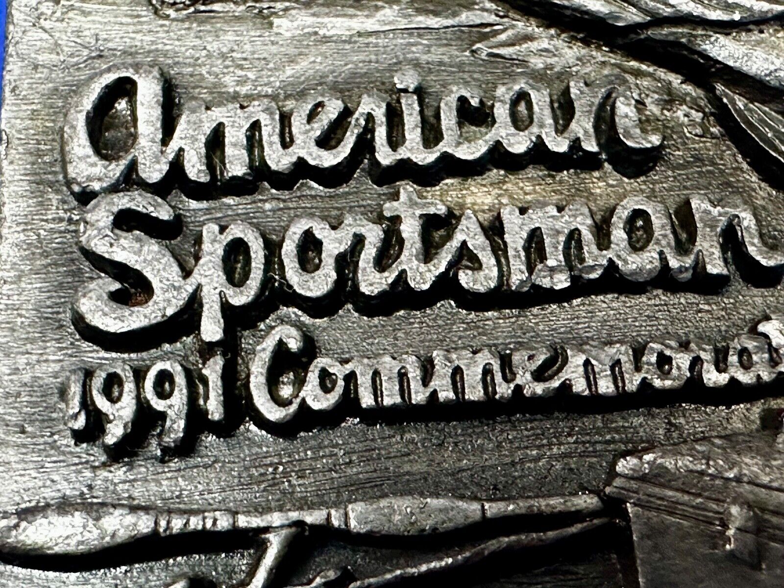 Bass Fishing - American sportsman 1991 Commemorative Vtg. Siskiyou Belt Buckle