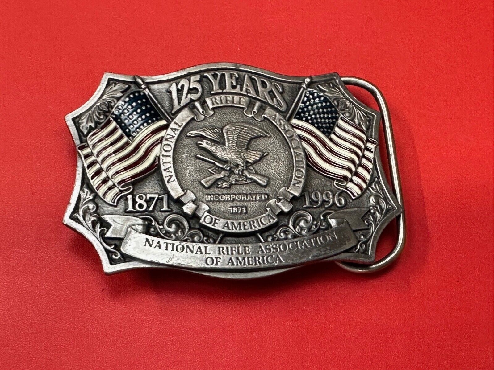 1996 NRA National Rifle Association Firearms Freedom 125 year celebration belt