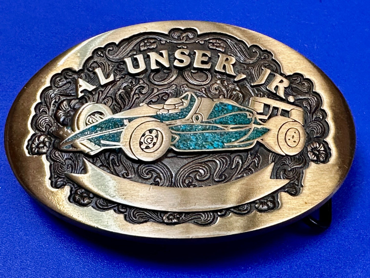 Al Unser Jr. Indianapolis 500 Car Advanced Casting Race Fans Belt Buckle
