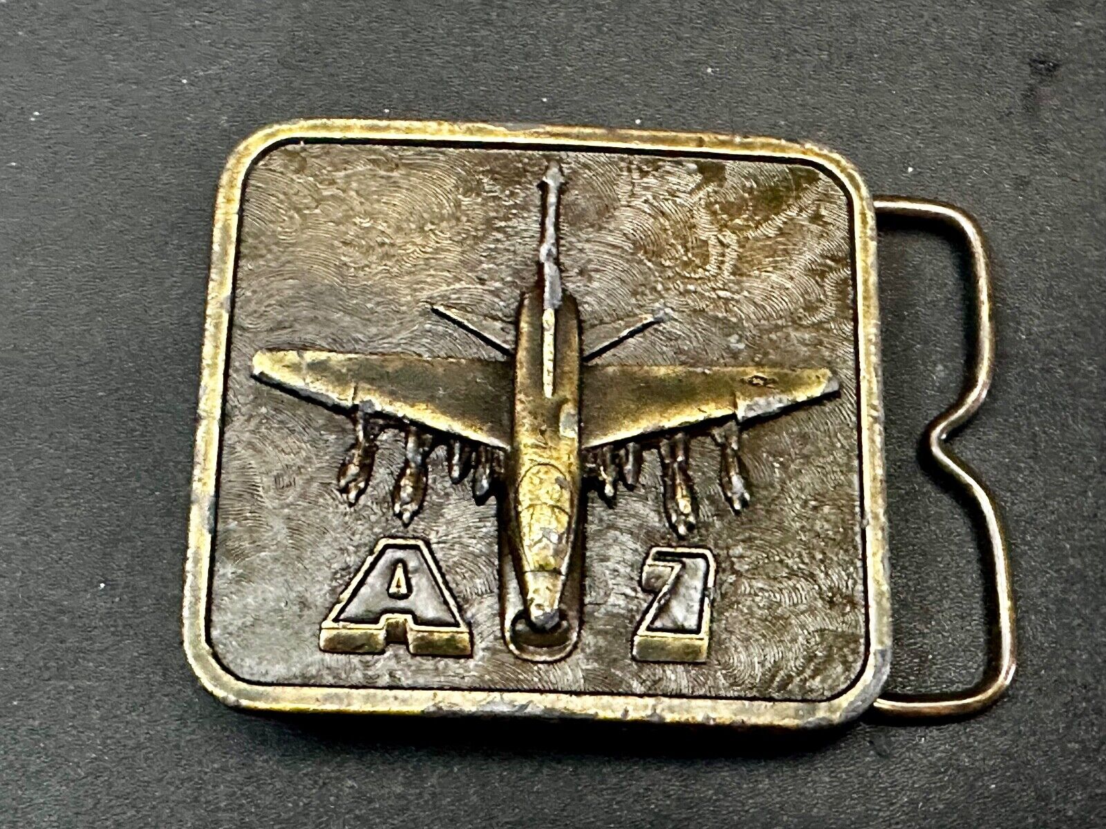 Airplane A7 Plane Corsair II Aircraft  1977 The Buckle Connection Belt Buckle
