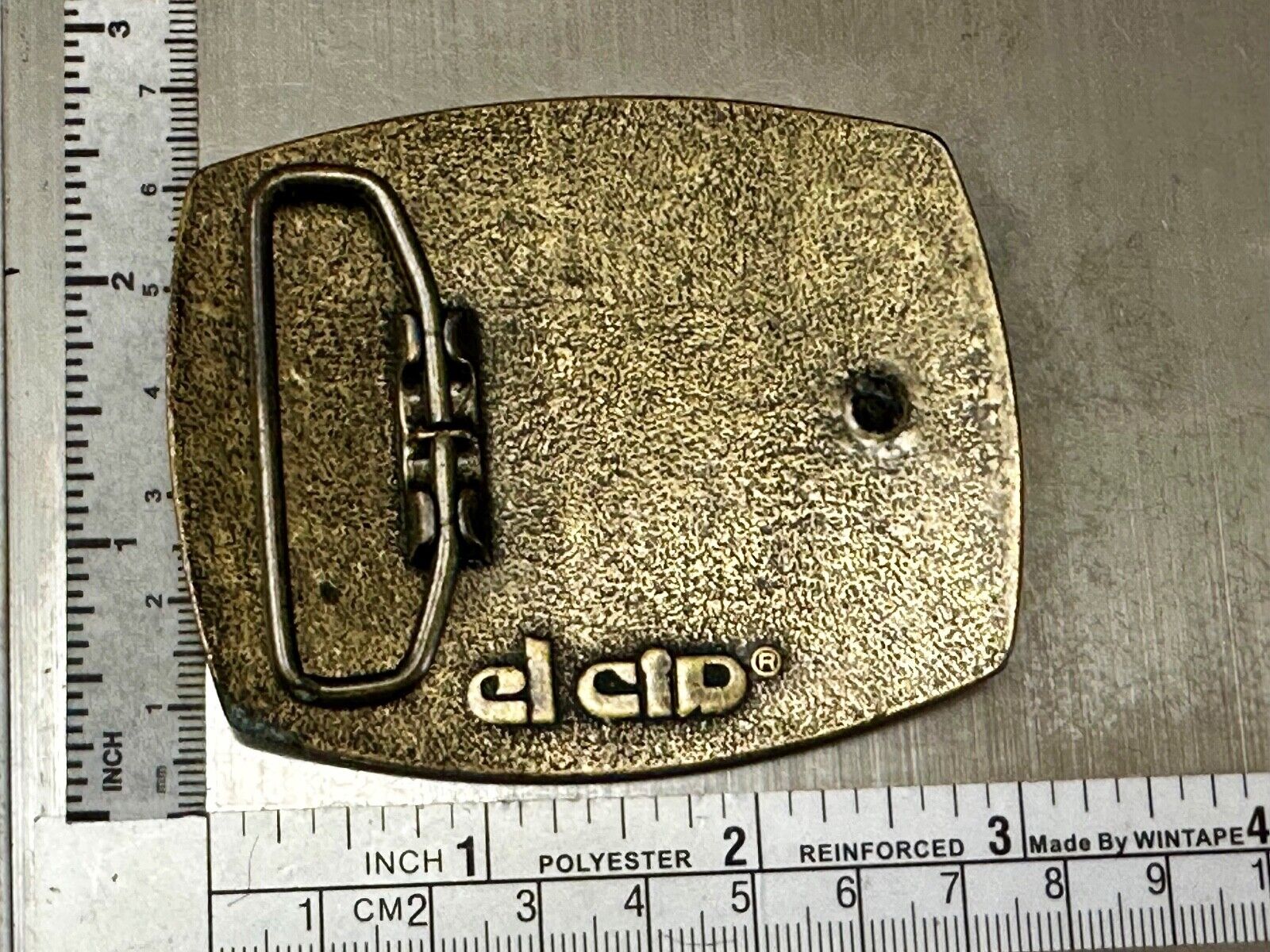 Torch Oil Company gas mine drilling refinery Vintage El-Cid Belt Buckle