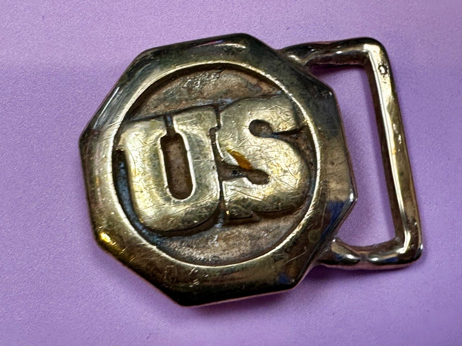 US Civil Soldiers Union Army Replica? Unknown to me! Hexagon Cast Belt Buckle
