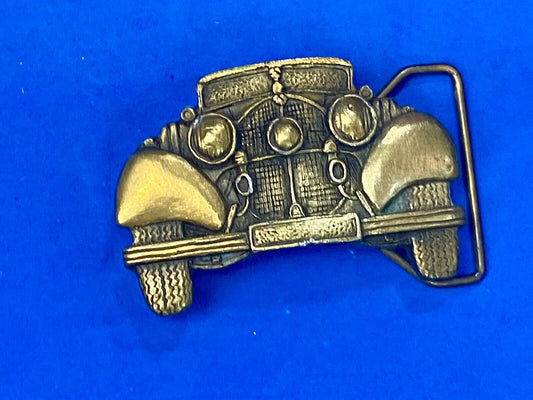Vintage Figural Cut out Antique Car Collectors Ford? belt buckle by PPI Denver 