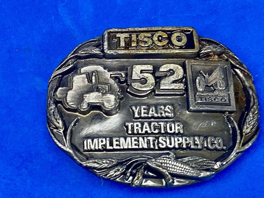 Tisco Tractor Implement Supply Agriculture Farm Farming 52 Year Belt Buckle