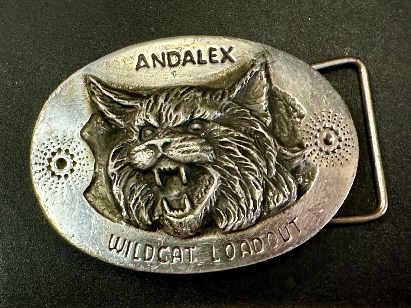 Andalex Wildcat Loadout Vintage Belt Buckle by Sculpture Artist Gary Frazen
