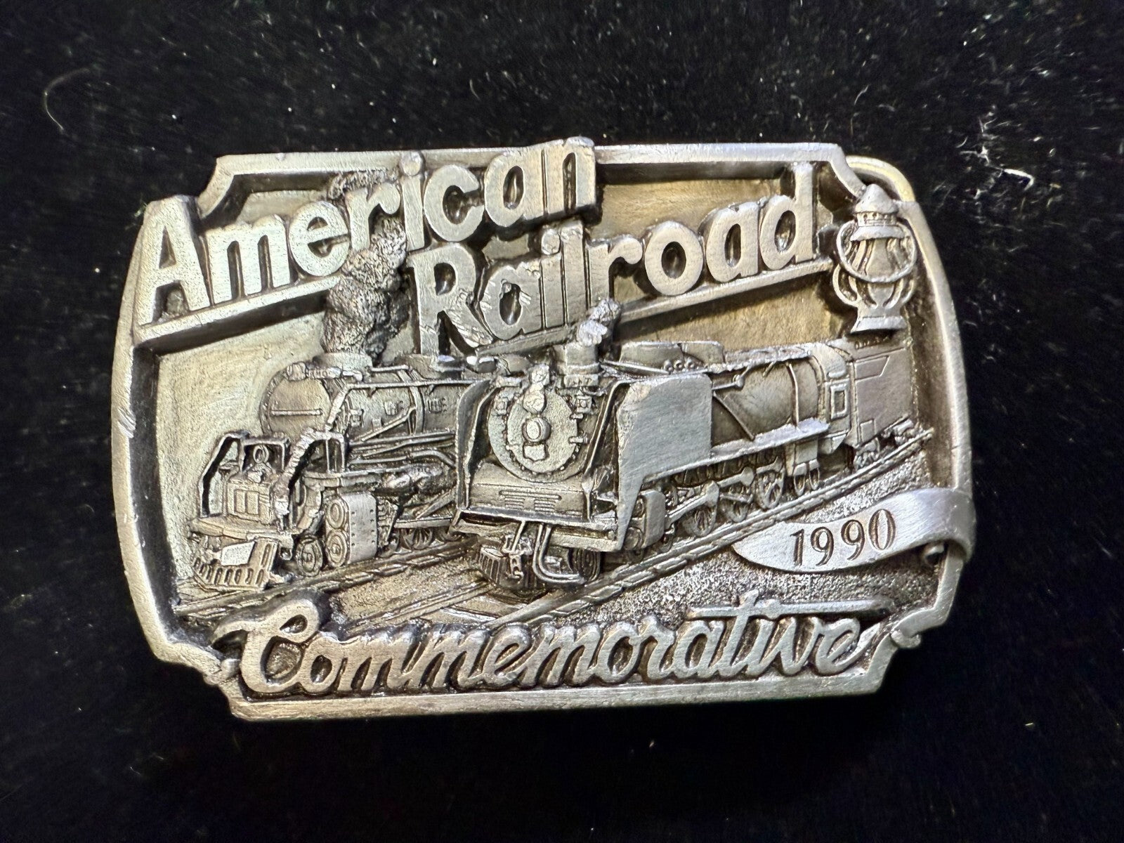 Vintage Historic American Railroad 1990 Commemorative Arroyo Grande Belt Buckle