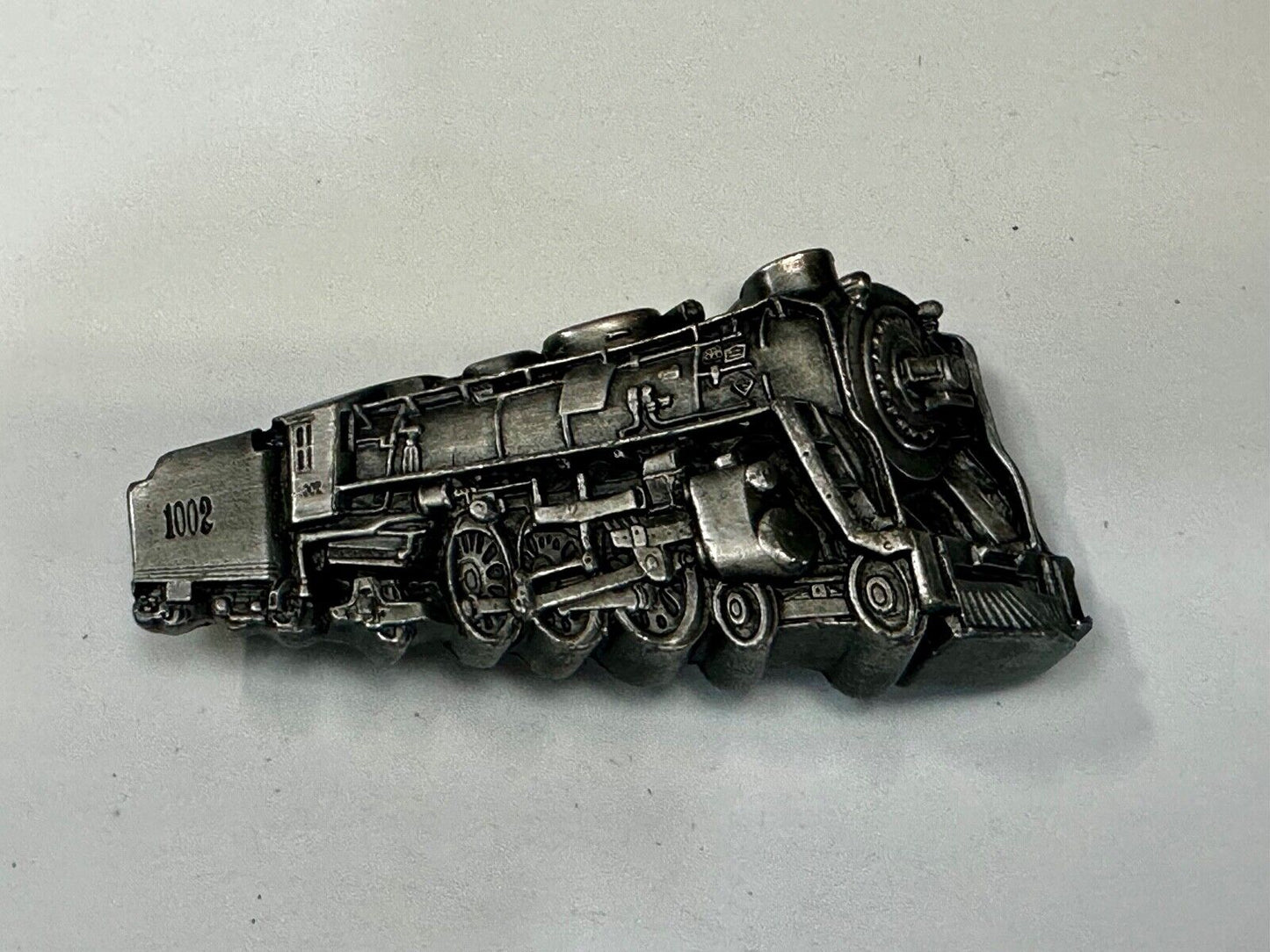 1002 RR Steam Engine Train Rail Road collectable 1978 Bergamot Belt Buckle