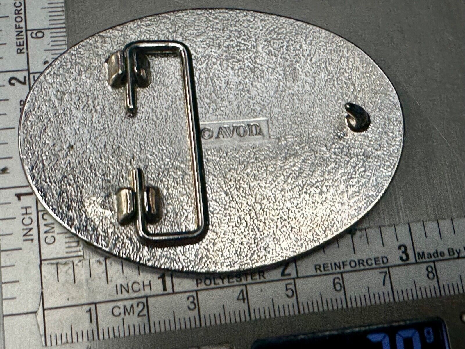 VINTAGE Avon Horse Saddle Western Ornate silver tone Belt Buckle