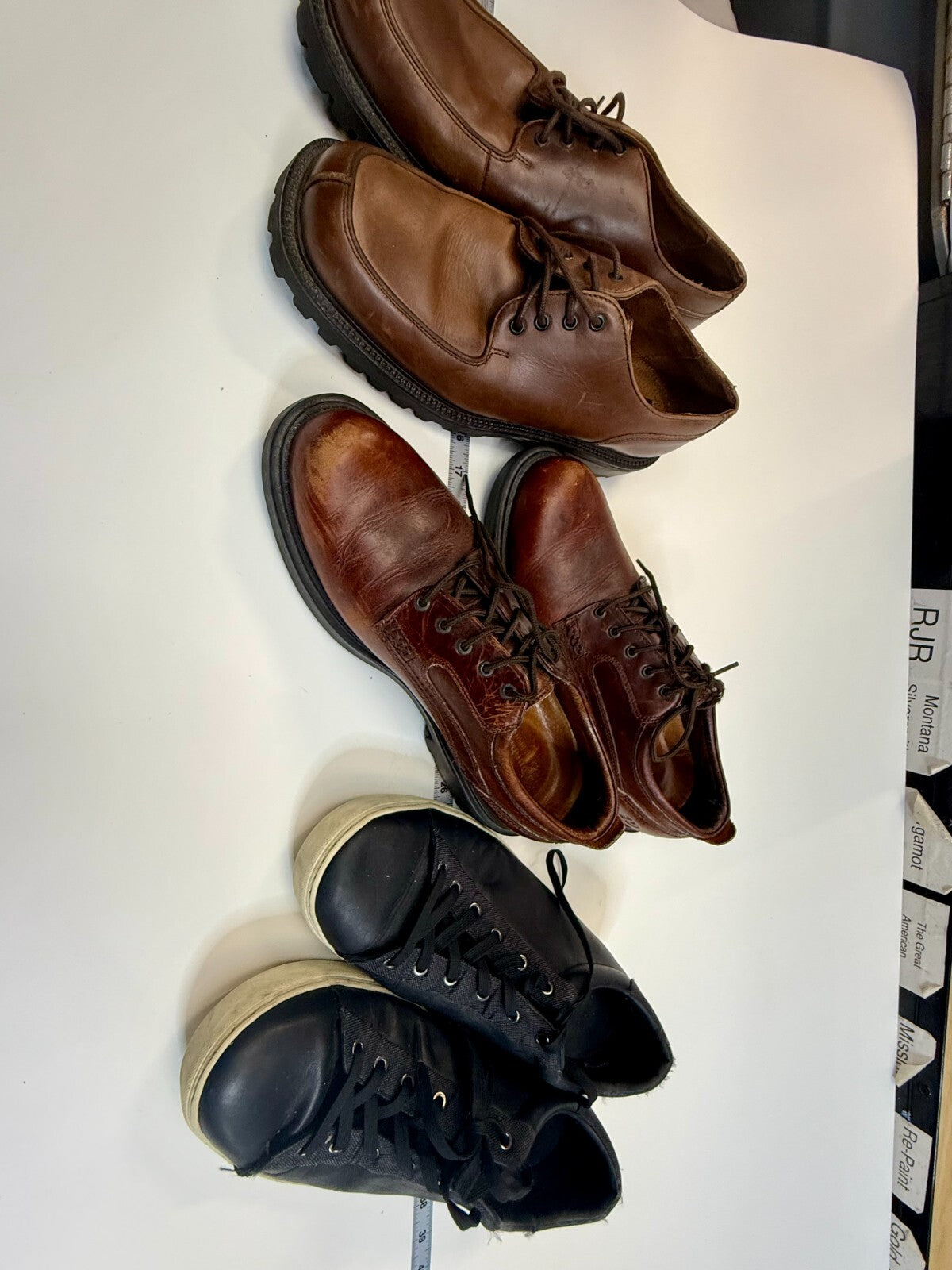 3 lot mens shoes - Armani Exchange AX , Kenneth Cole Reaction, Dunham  Size 11.5