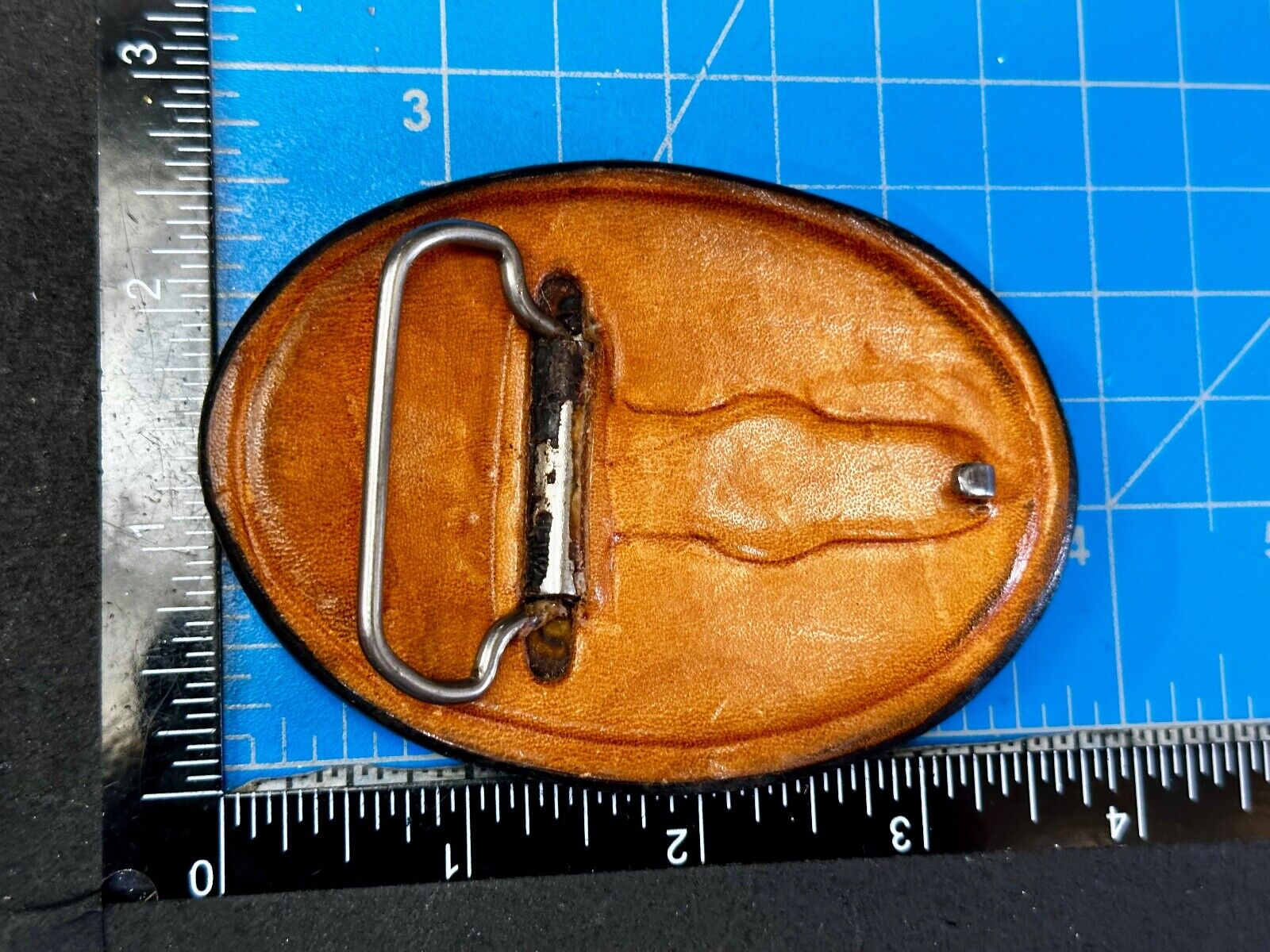 Artisan American Eagle Vintage Mixed Leather Belt Buckle