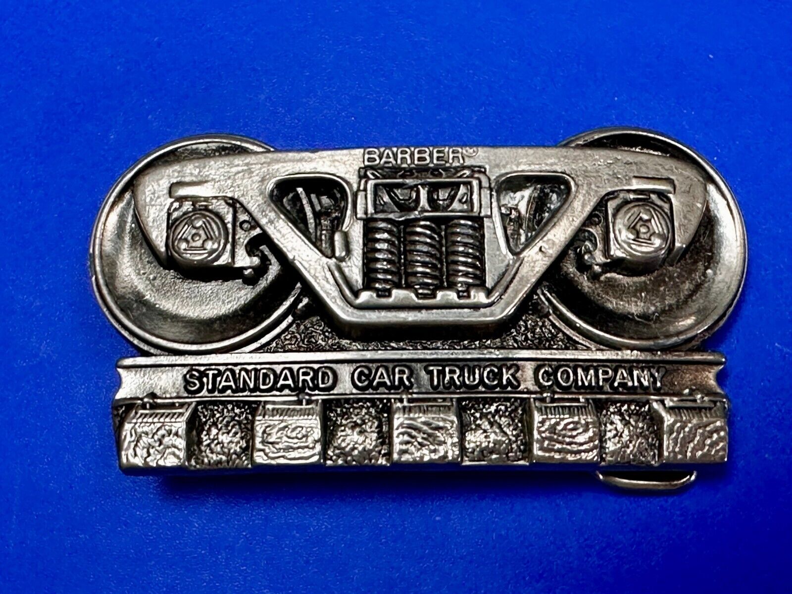 BARBER Standard Car Truck Freight Transport Company Rail Road Train Belt Buckle