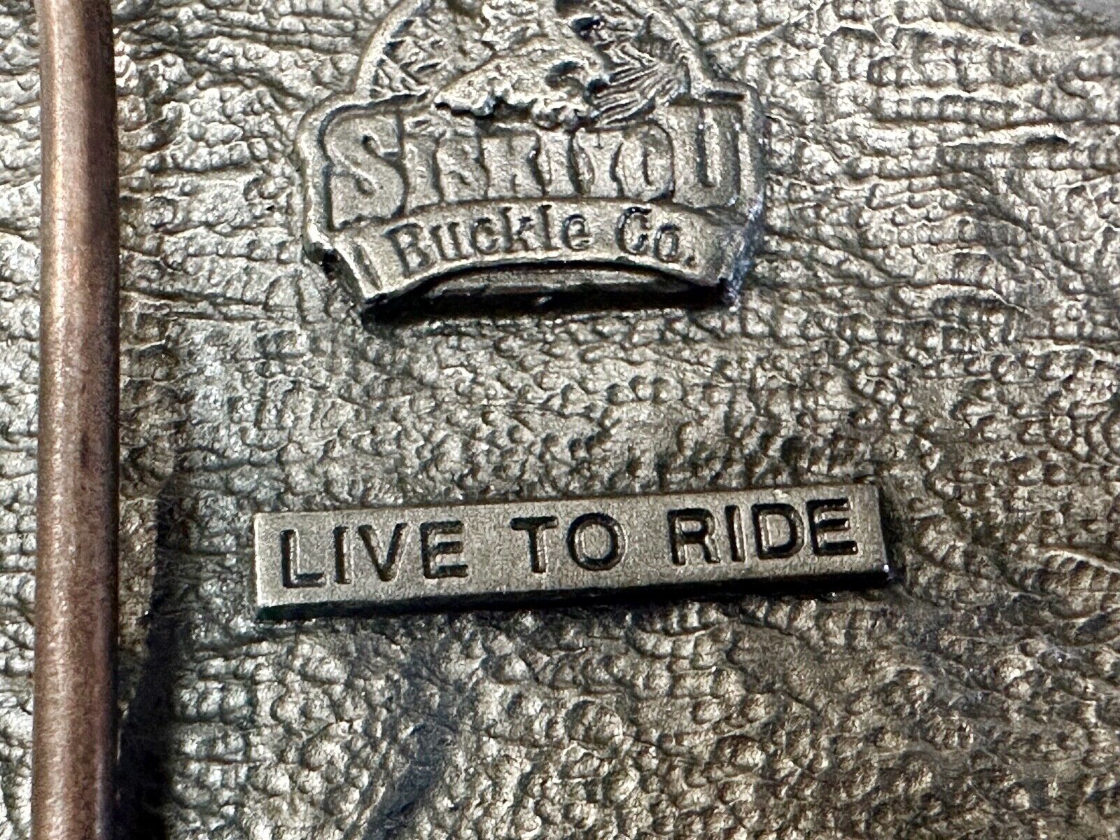 #1 Live to ride - Eagle Flag Bikers Motorcycles X-7 Siskiyou belt buckle