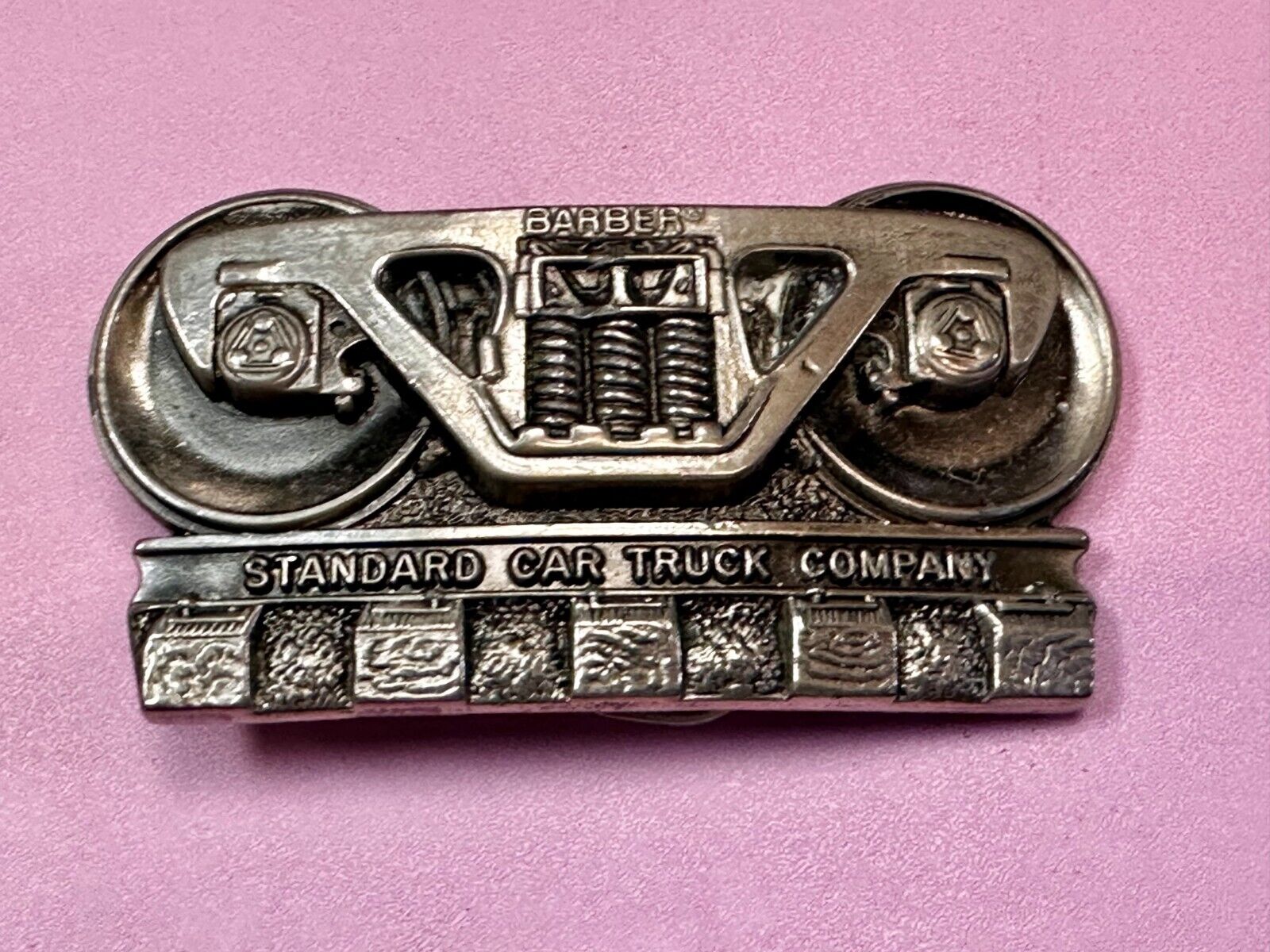 BARBER Standard Car Truck Freight Transport Company Rail Road Train Belt Buckle