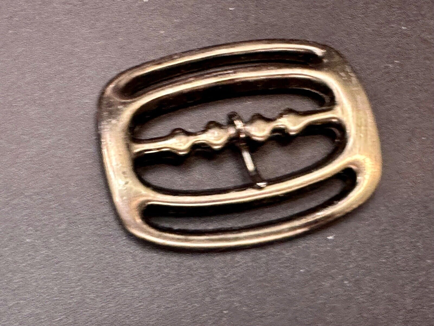 unique small brass tone replacement SMALL belt buckle