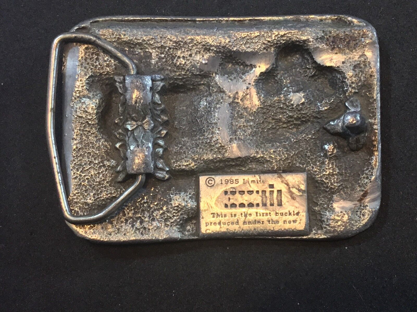 VINTAGE 1980s **CASE/INTERNATIONAL HARVESTER** TRACTOR COMBINE BELT BUCKLE 1985