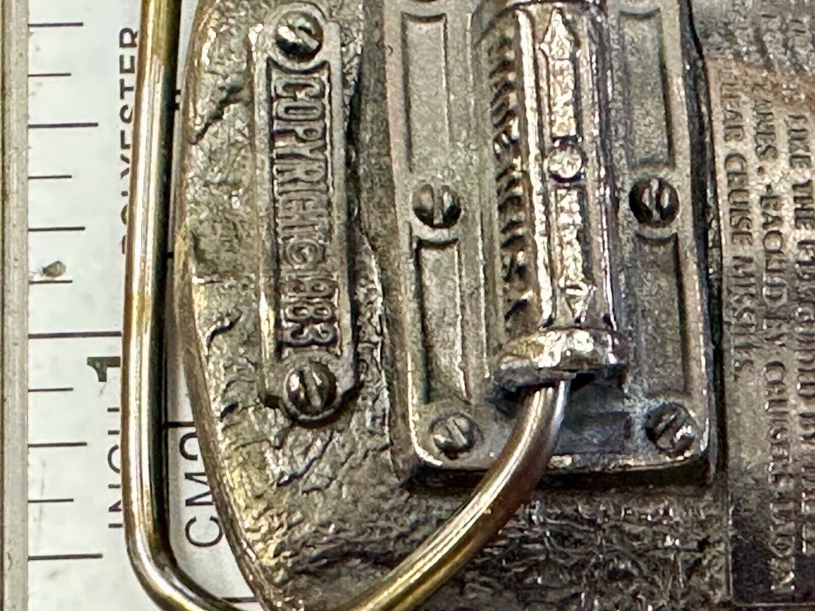 US Navy Anytime Baby 1983 Colorful Great American Belt Buckle