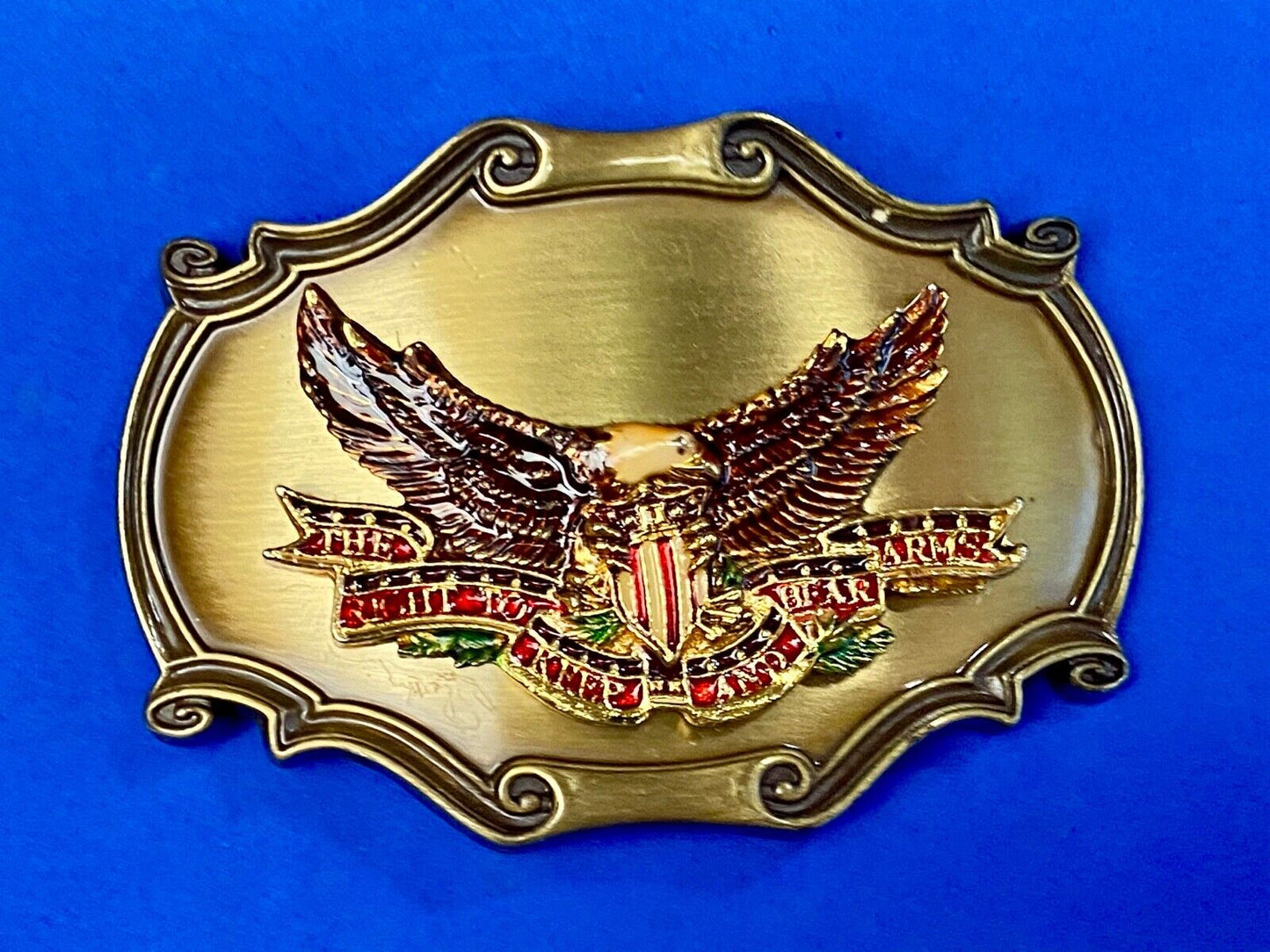 1978 The Right To Keep And Bear Arms 2nd Amendment RainTree Vintage Belt Buckle