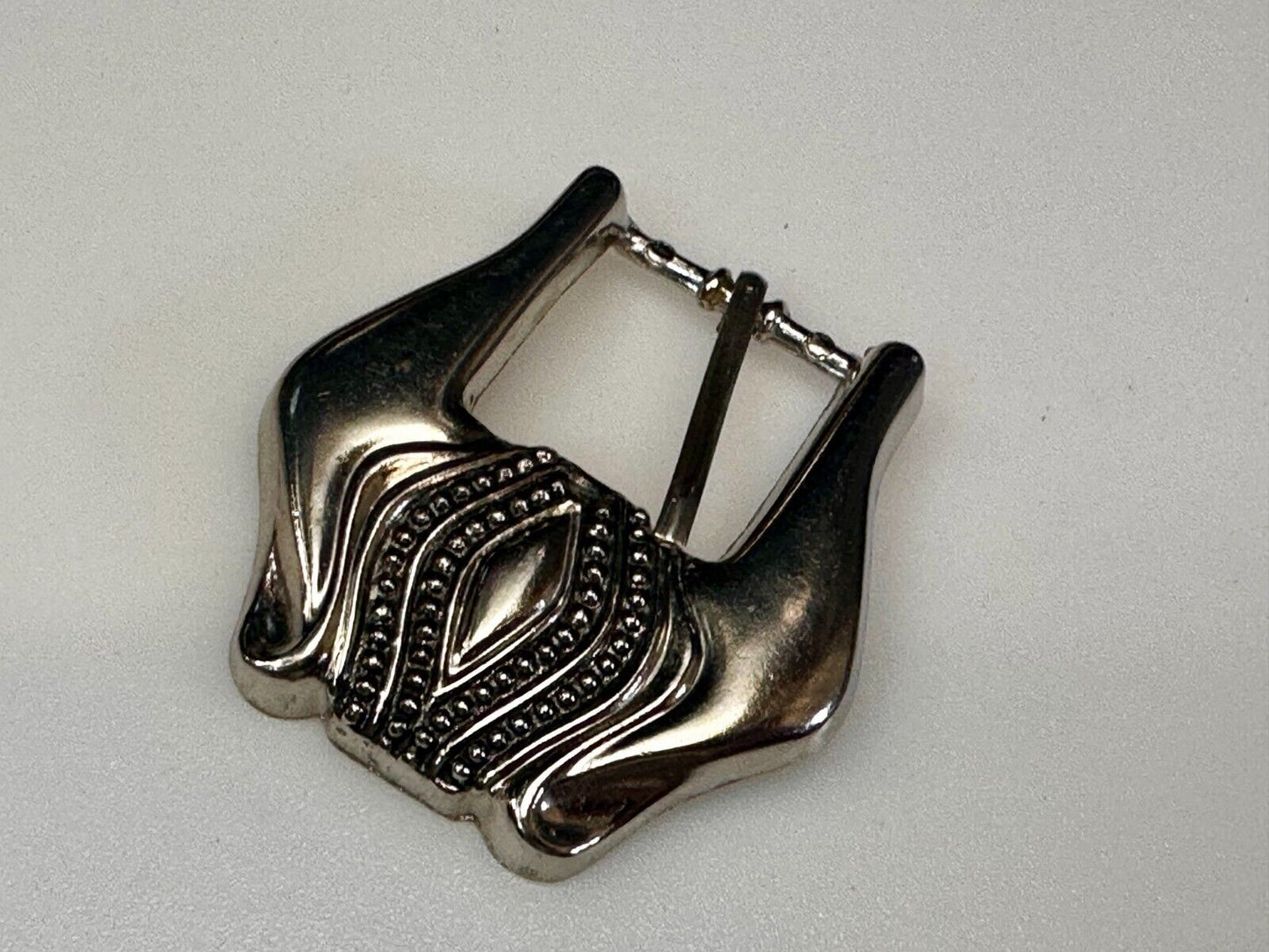 Unique Small Replacement Western Silver Tone Vintage Belt Buckle