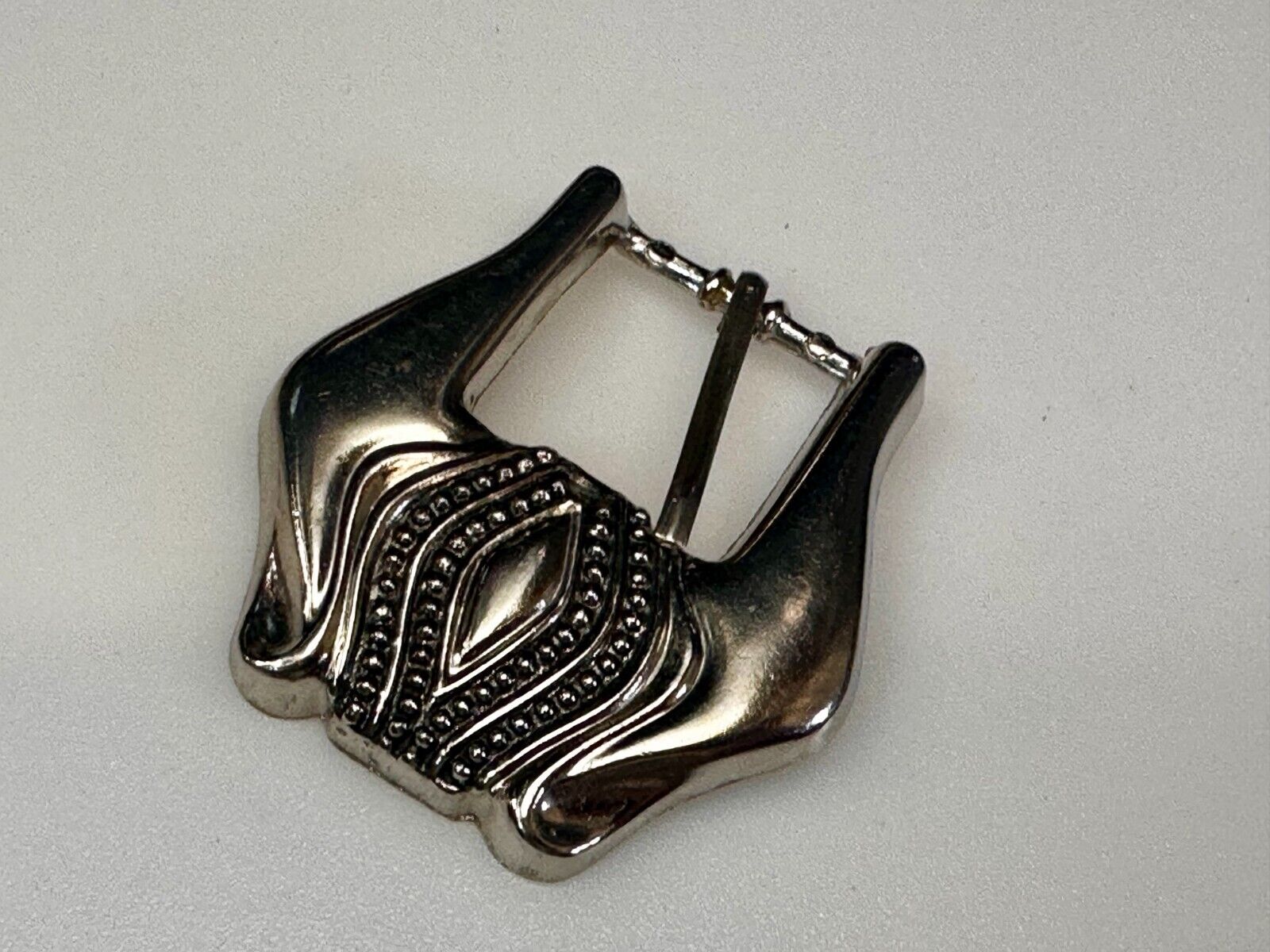 Unique Small Replacement Western Silver Tone Vintage Belt Buckle