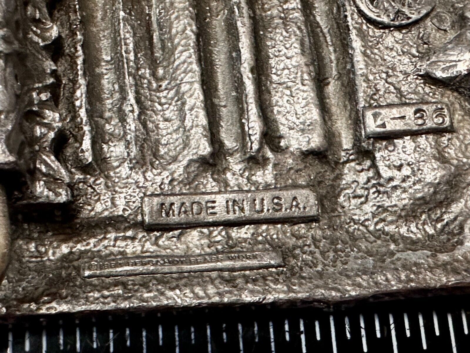 The Great Sport of Golf Golfer Vintage Belt Buckle by Bergamot Brass Works L-86