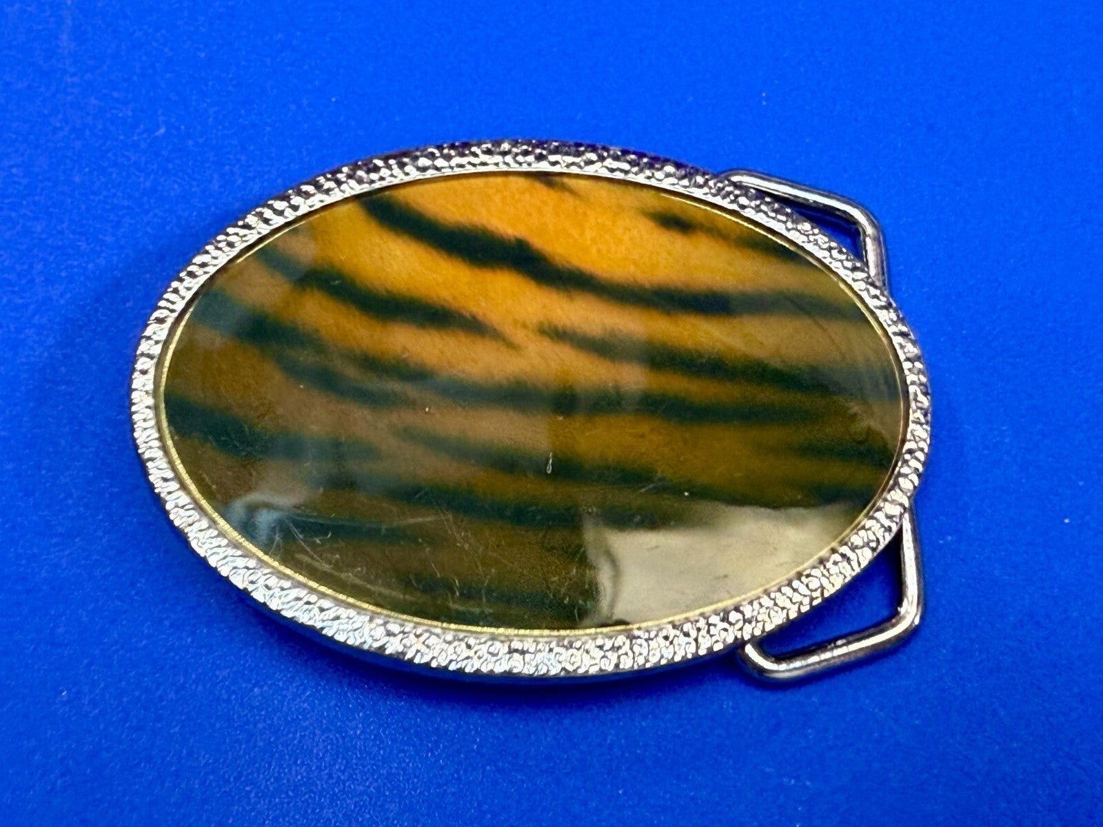 Tiger Stripes Animal Print Pattern Vintage Retro 3" Wide Belt Buckle