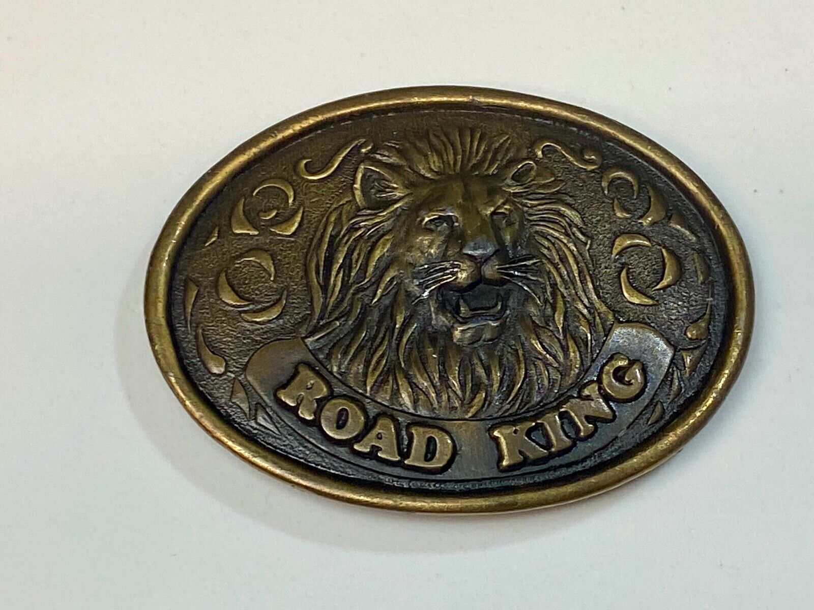 To a Professional Driver - ROAD KING, lions head belt buckle Philips 76 station