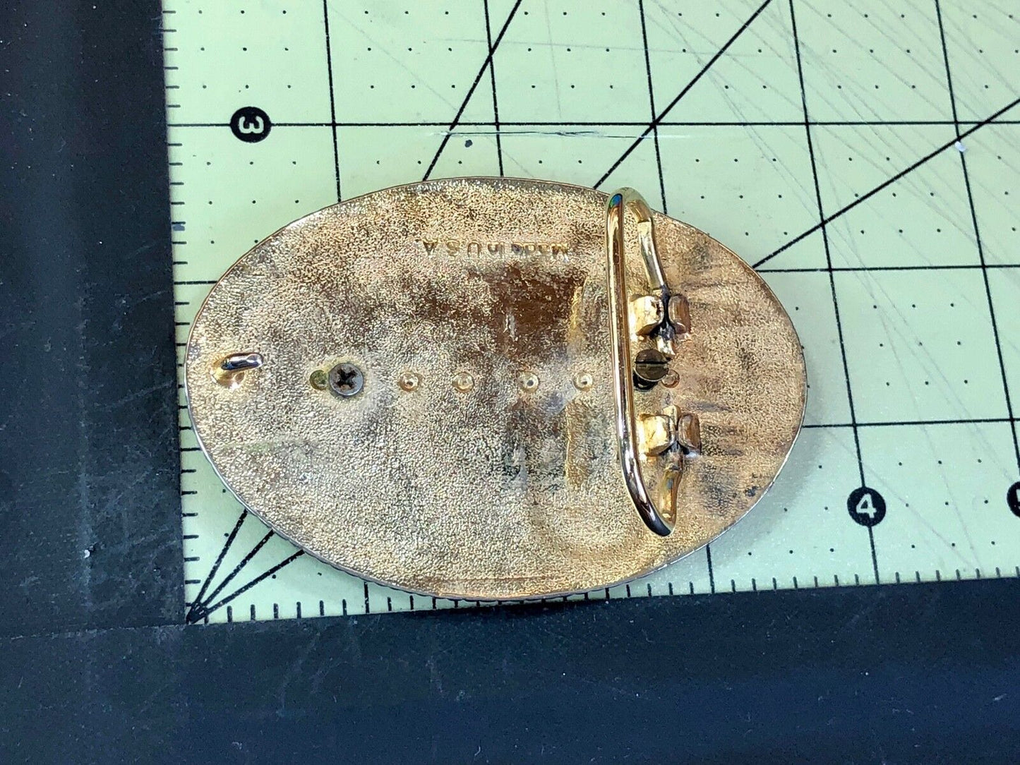 USA Made Beautiful Western Stone?  centerpiece Dress belt buckle 